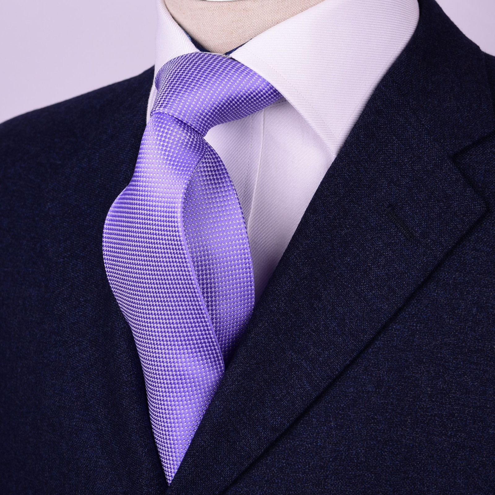 Soft Purple Snakeskin Patterned Classic Tie Mens 8cm Necktie Standard Regular GQ