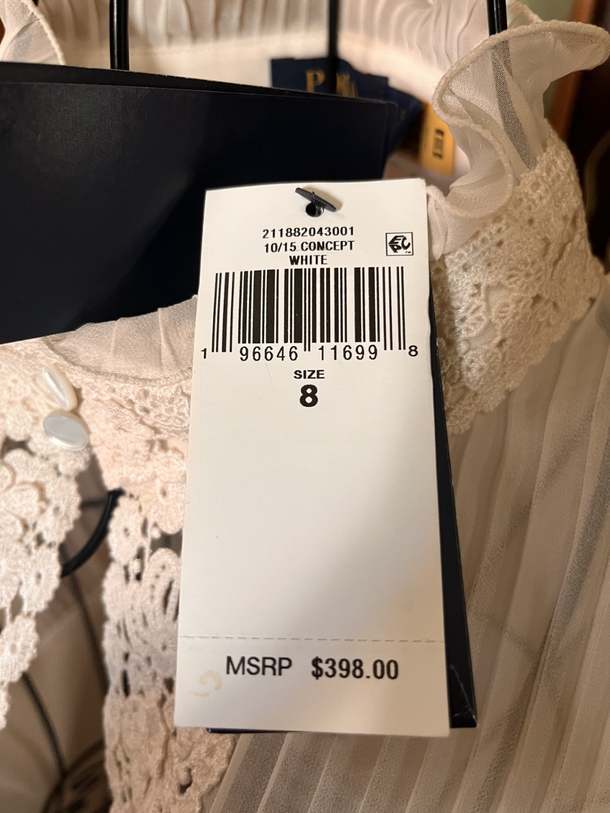 Ralph Lauren Purple Label White Blouse SIZE 8