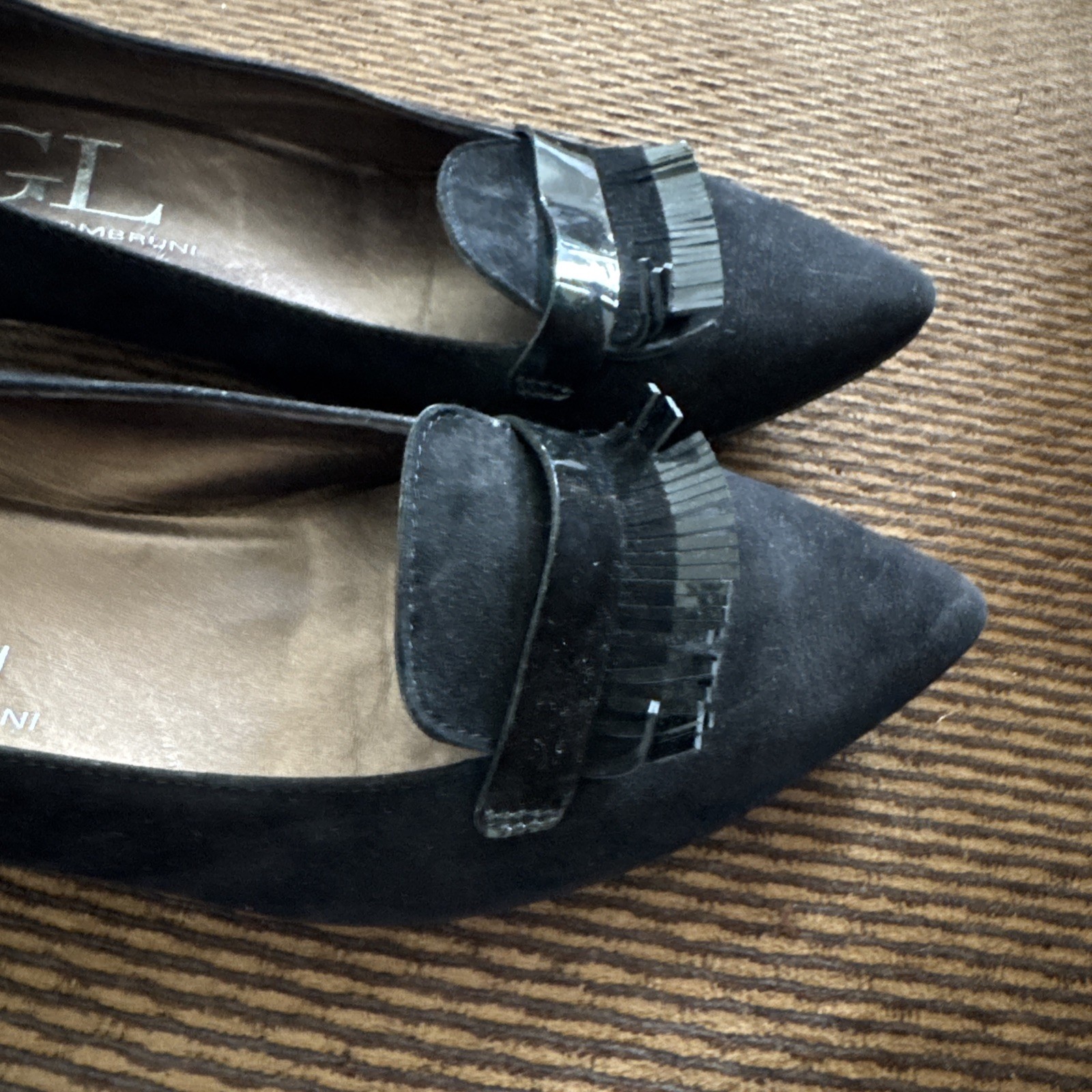 AGL Attilio Giusti Leombruni Black Suede Women’s Pumps Heels Size EU 38.5 US 7.5