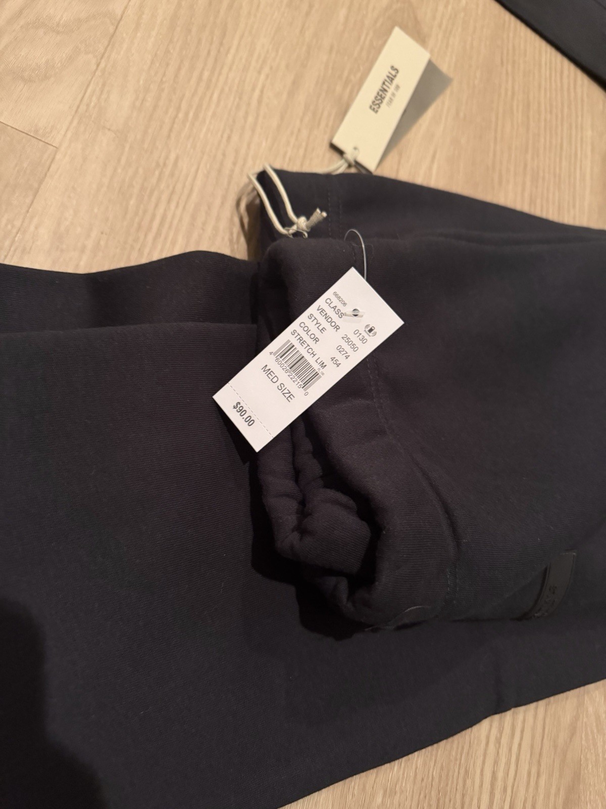 Essentials Fear of God Black Men’s 2-Piece Set Hoodie & Pants Pockets M