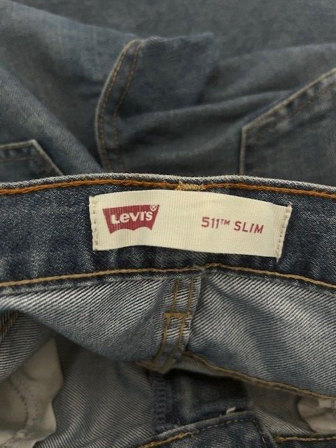 Levis 511 Women’s Slim Straight Denim Blue Jeans 18 , 29 x 31 stretch