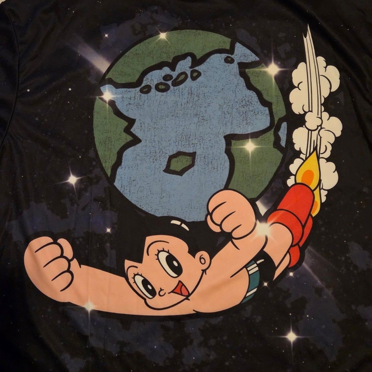 Astro Boy Mighty Atom Graphic T-Shirt XL Black Osamu Tezuka Anime