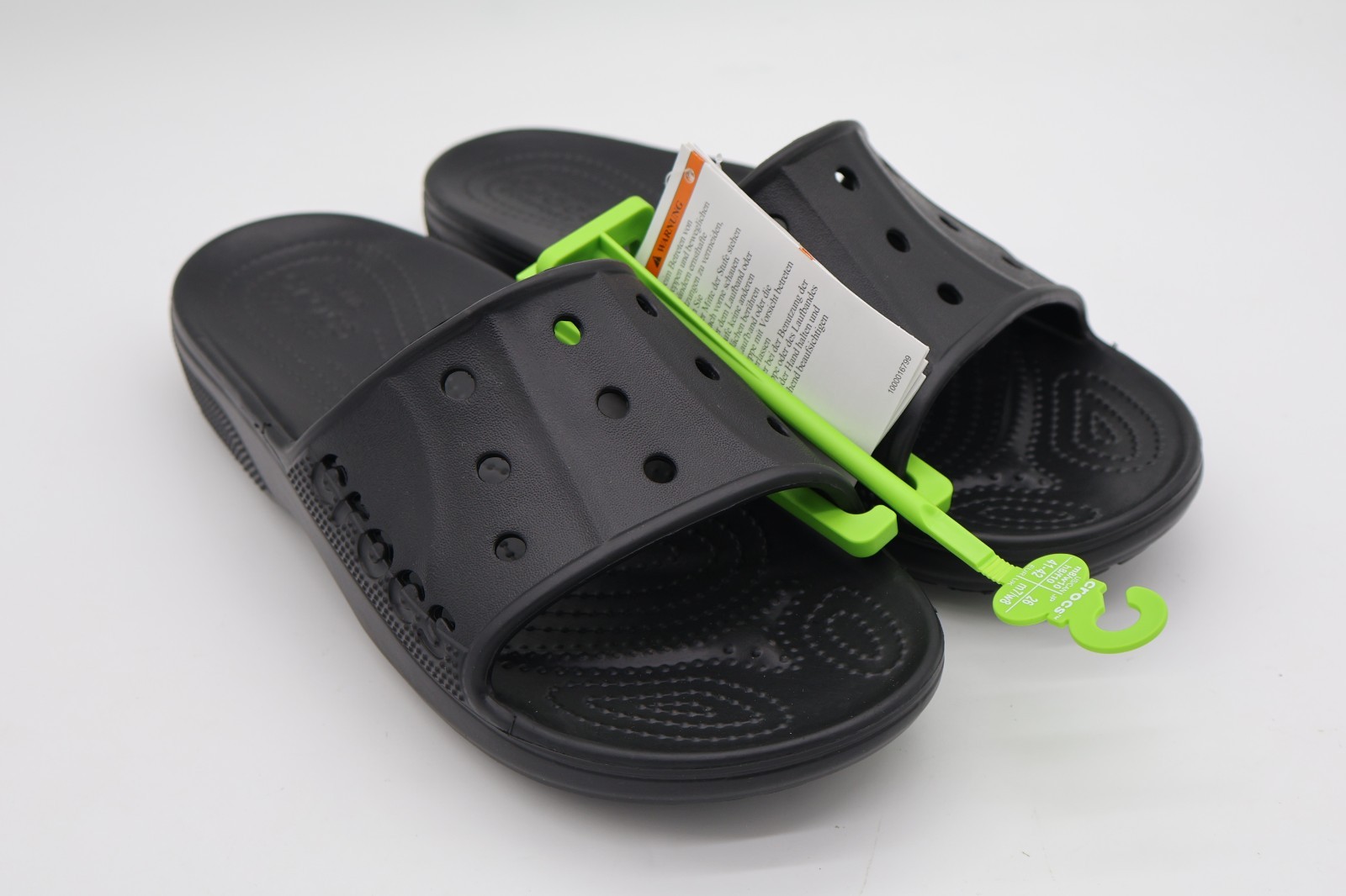 Crocs Adult Baya II Slide Sandals Black Size M8 / W10 NWT