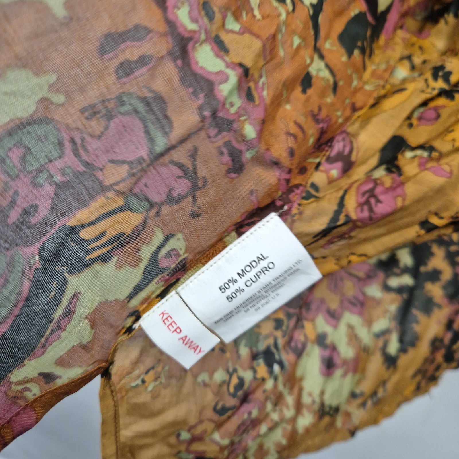 One Hundred Stars Short Kimono China Tree Cigar Boho Oriental Floral One Size
