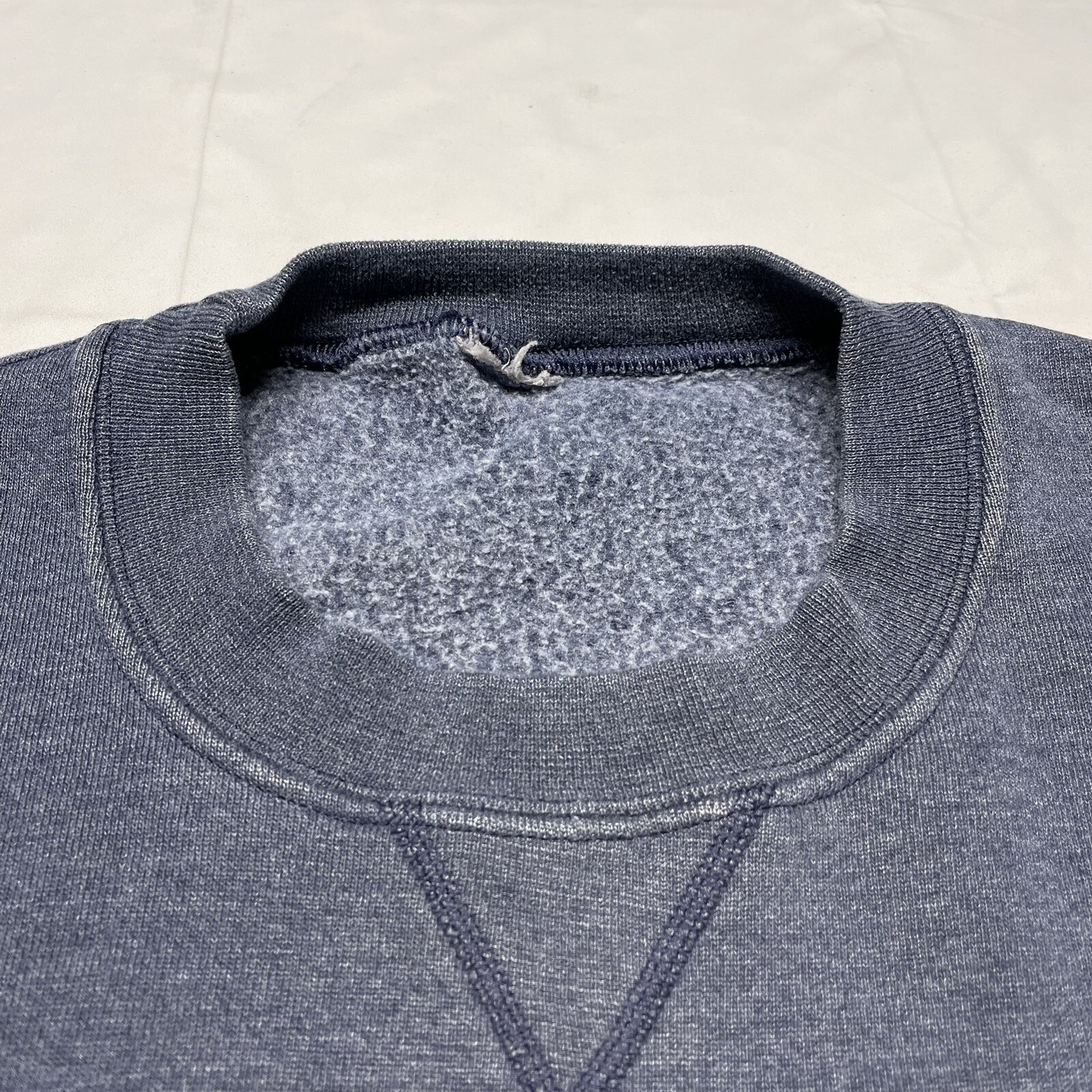 Vintage Russell Athletic Sweatshirt Mens XL Gray Solid Pullover Hipster Crewneck