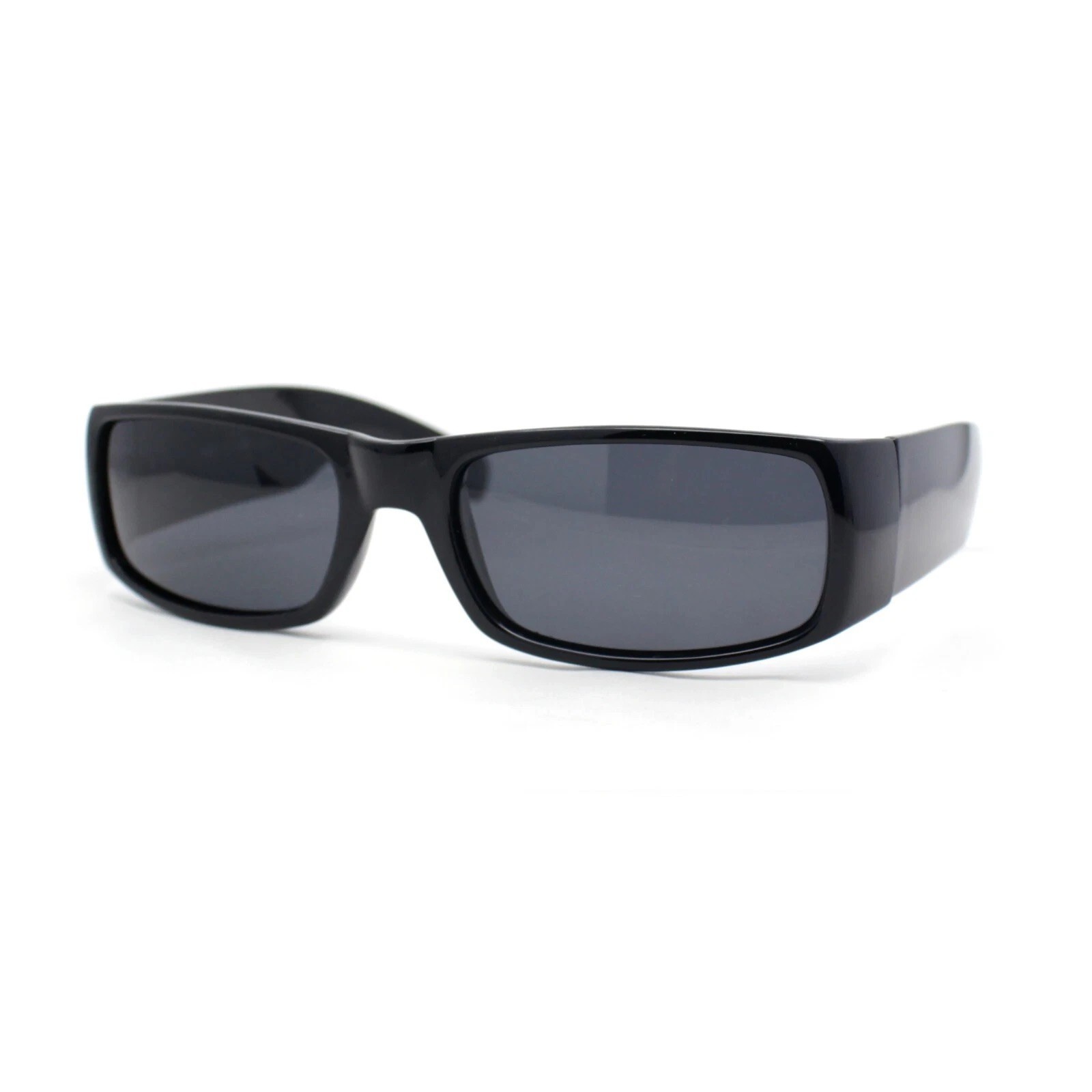 Men Super Dark Lens Privacy Migraine Headache Colo Gangster Hip Hop Sunglasses