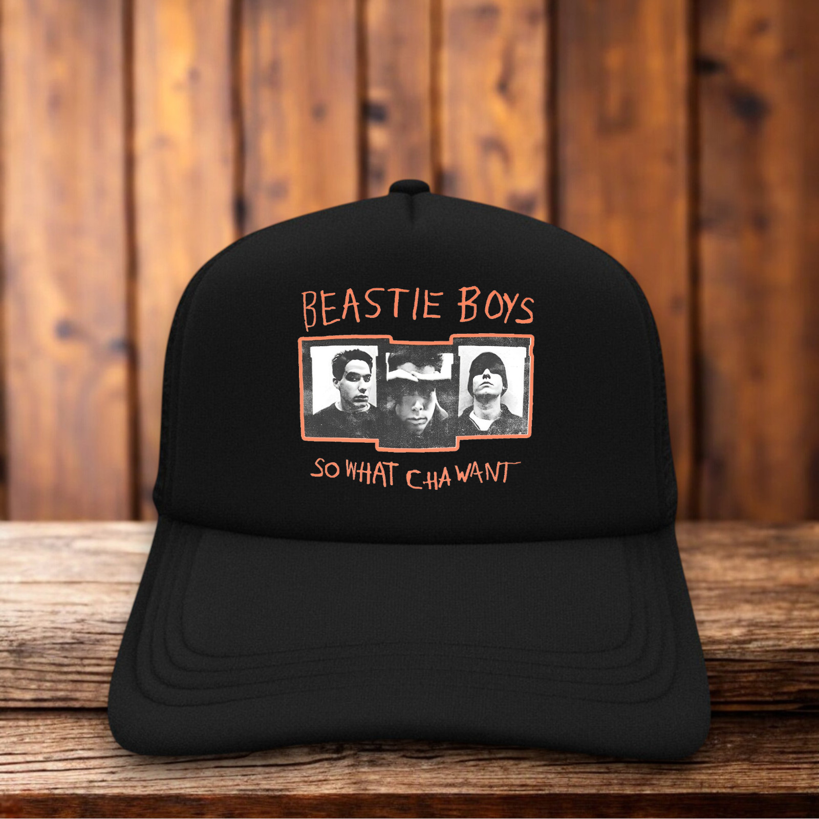 Beastie Boys So Whatcha Want 1992 Retro Mens Trucker Hat Black 90s Rap Hip Hop