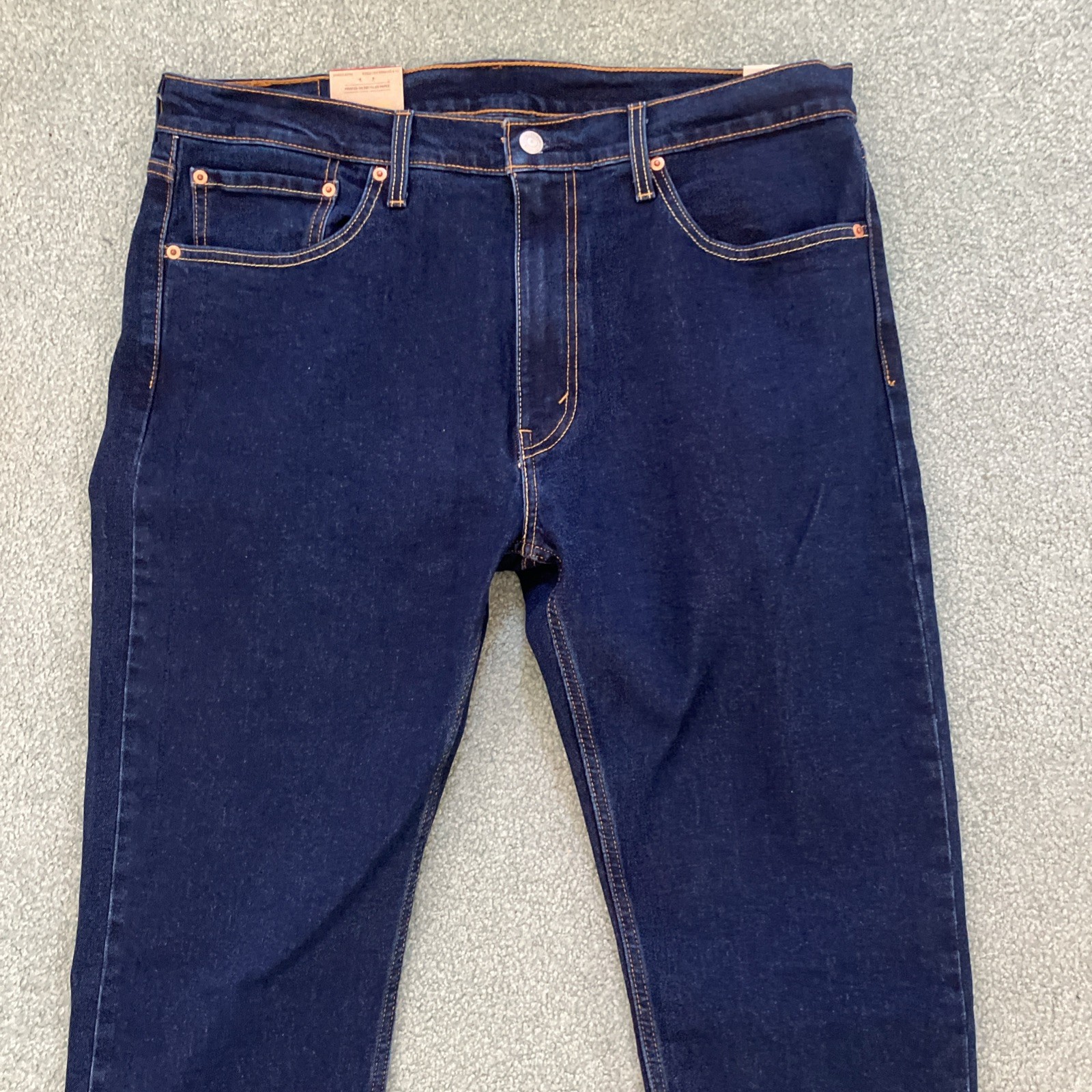 NWT Men’s Levi’s 502 Taper Stretch Dark Blue Jeans Size 36”x32”