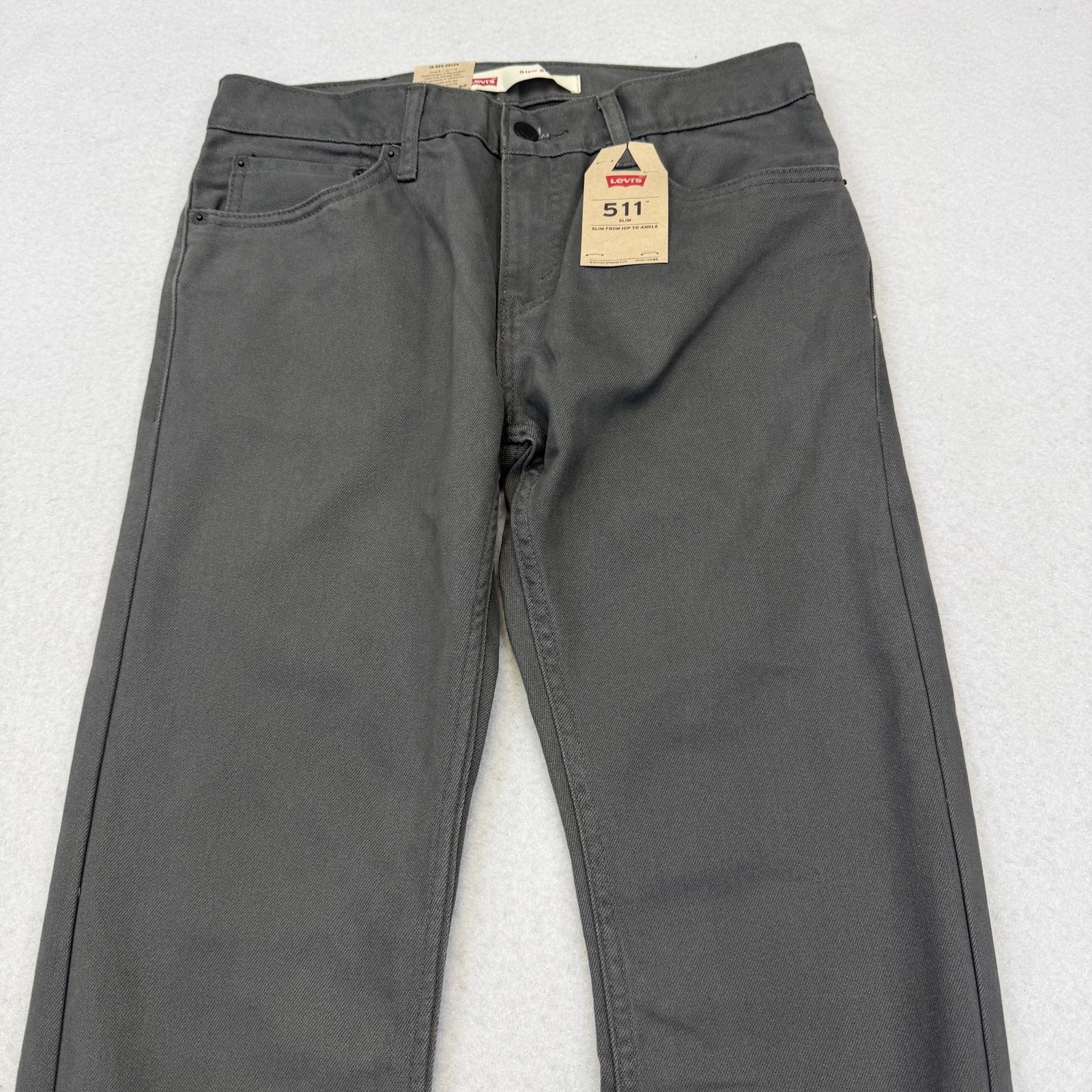 Levi’s 511 Jeans Boys 18 Reg 29×29 Gray Slim Straight Denim 5 Pocket Casual