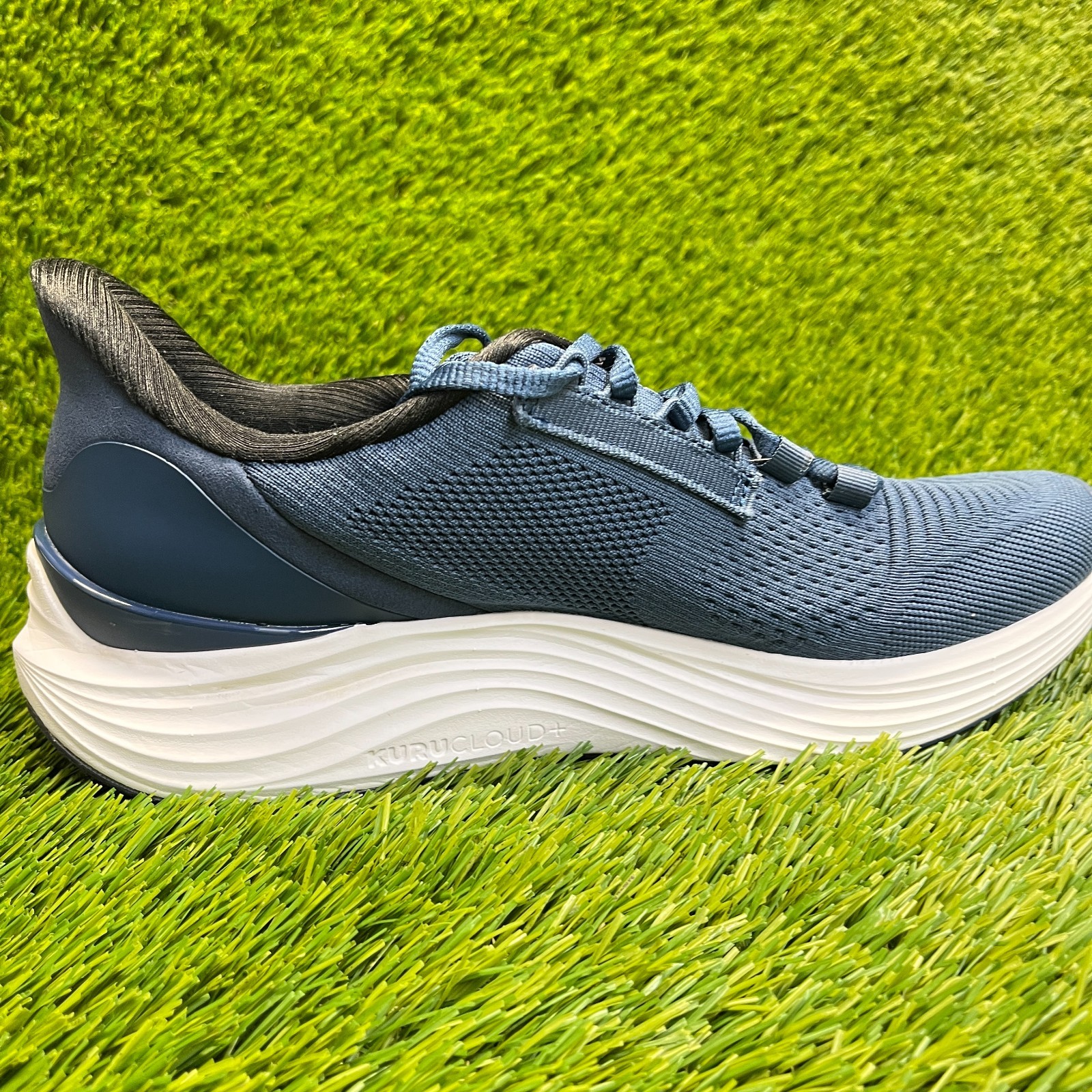 Kuru Atom 2 Mens Size 9 Blue White Black Athletic Running Walking Shoes Sneakers