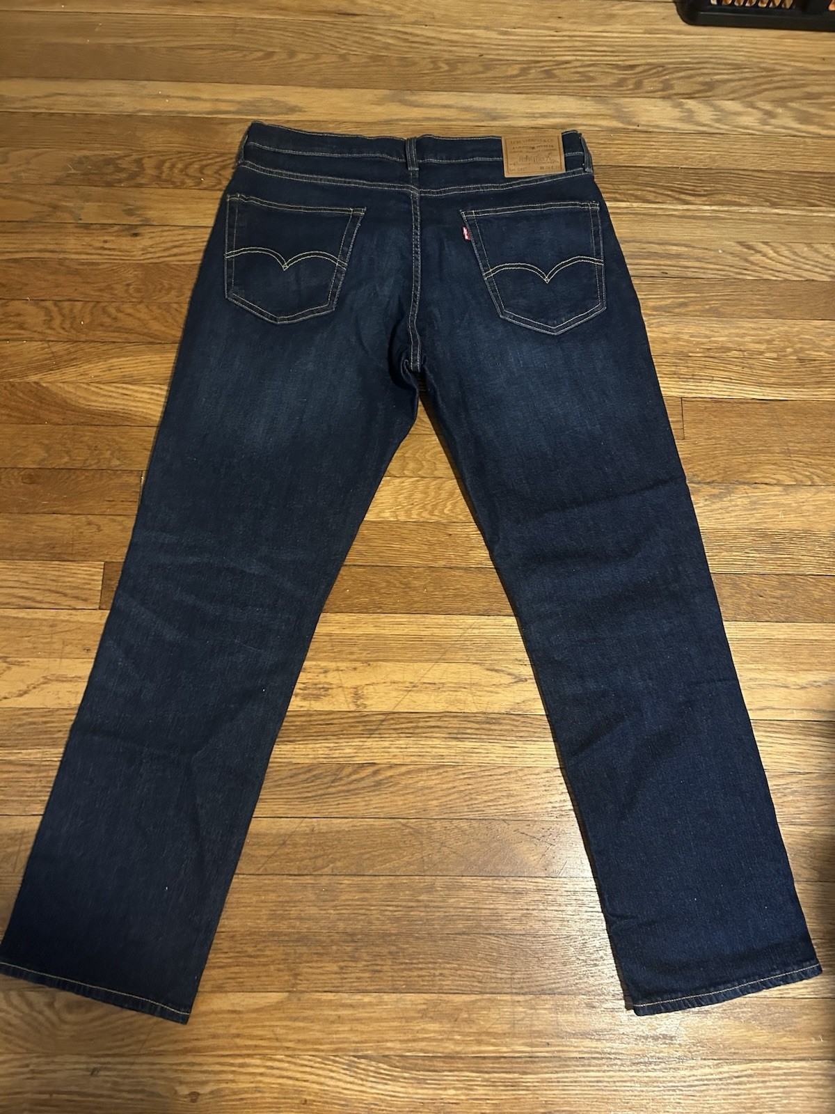 Levi’s 541 Athletic Taper Jeans Men 36×32 Blue Stretch Denim