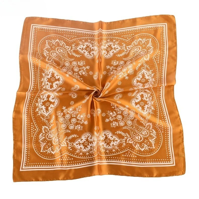 Large Silk Feel Satin Scarf Head Square Wrap Neck Neckerchief Shawl Hair Scarf