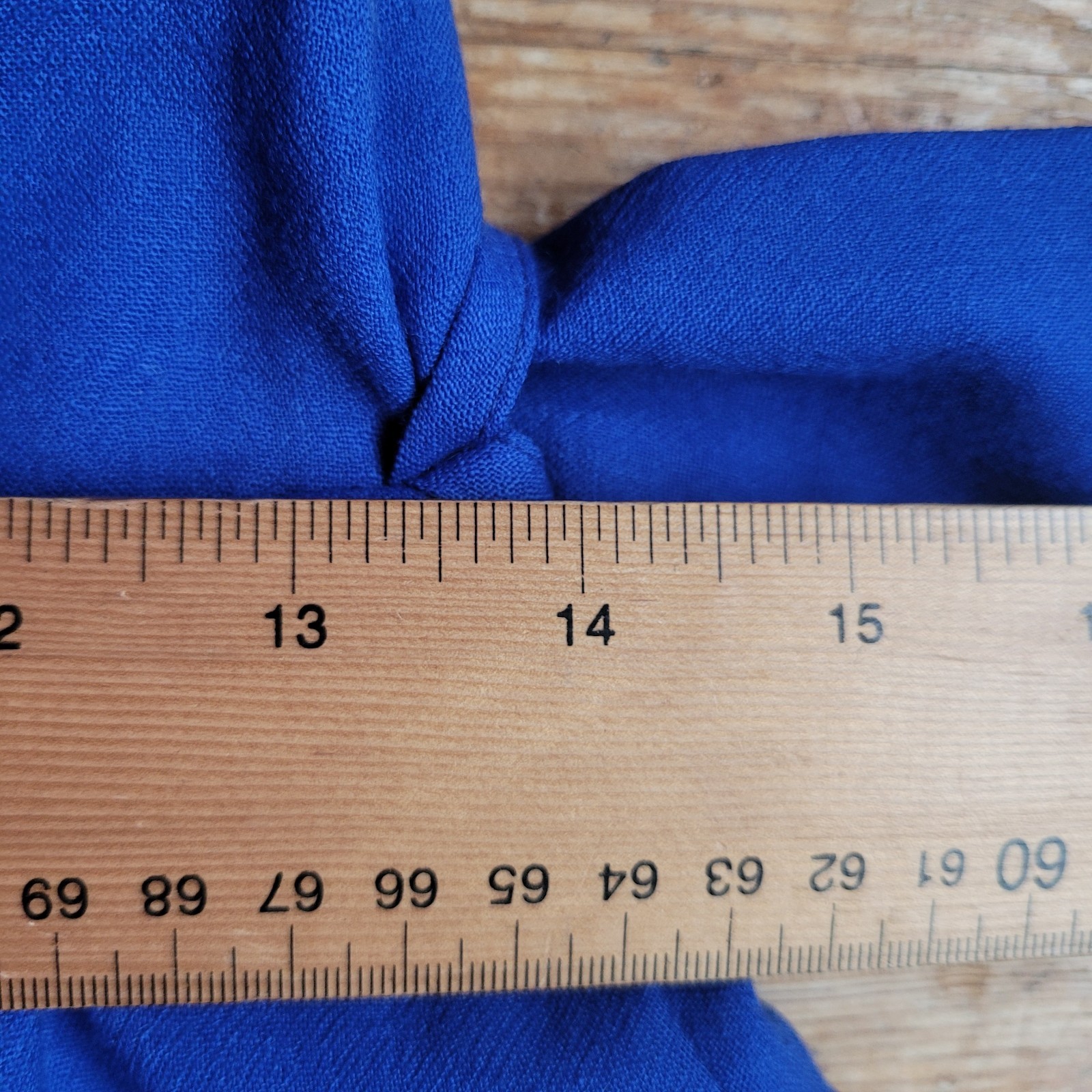 Marion Donaldson Vintage Deep Blue Wool Midi Dress Belted Pockets 10 12 Uk
