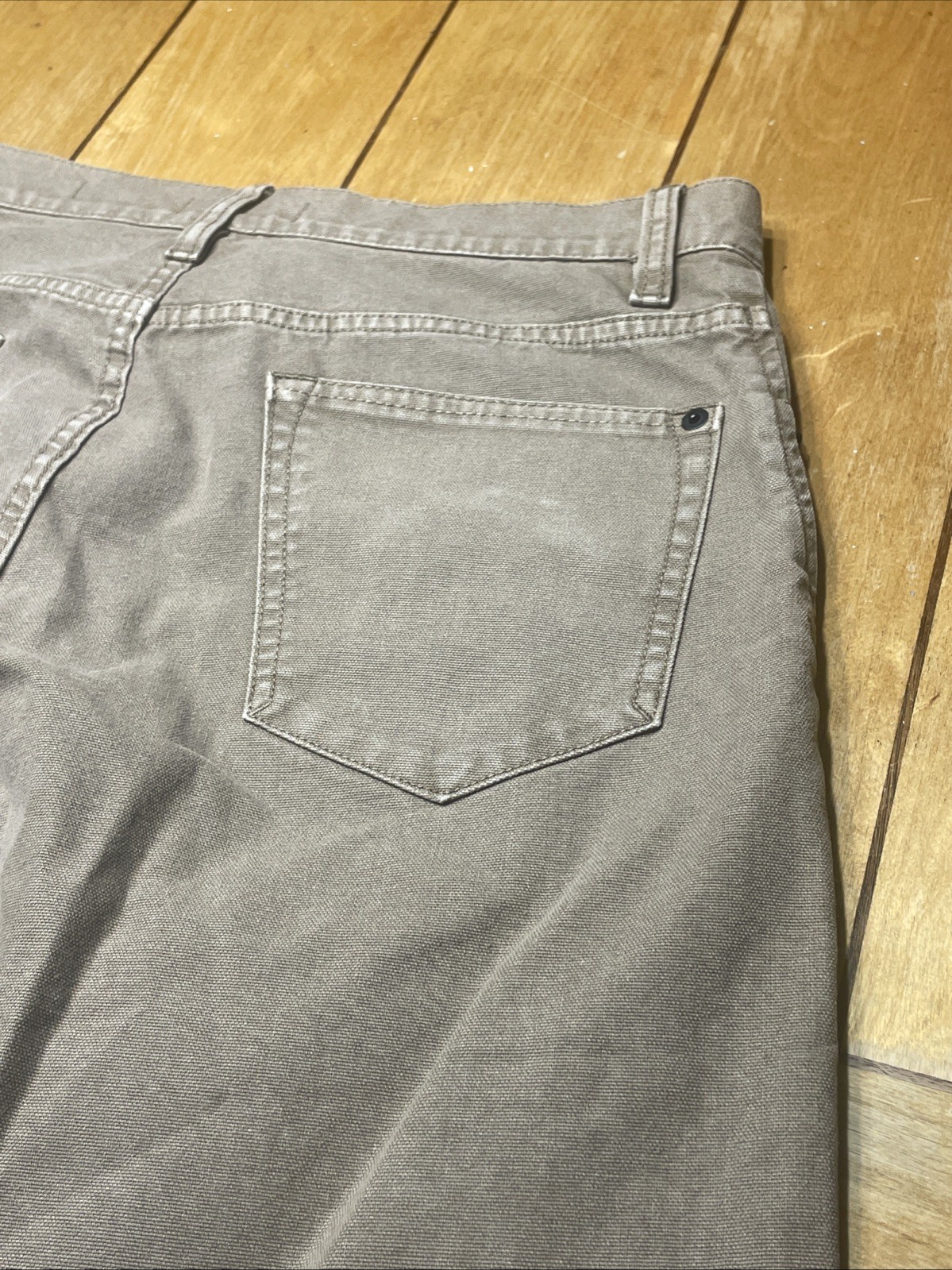 Proof Rover Pants Mens Size 31×28 Straight Canvas Stretch Huckberry Beige Khaki