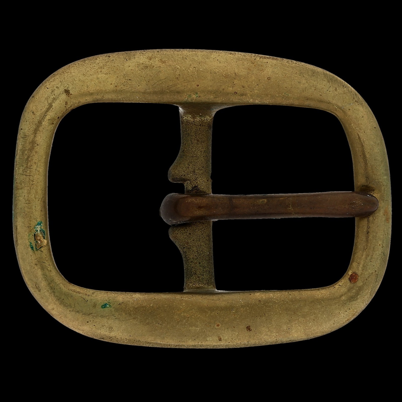 1.25″ Brass Plain Centerbar Antique Western Cowboy Workwear Vintage Belt Buckle