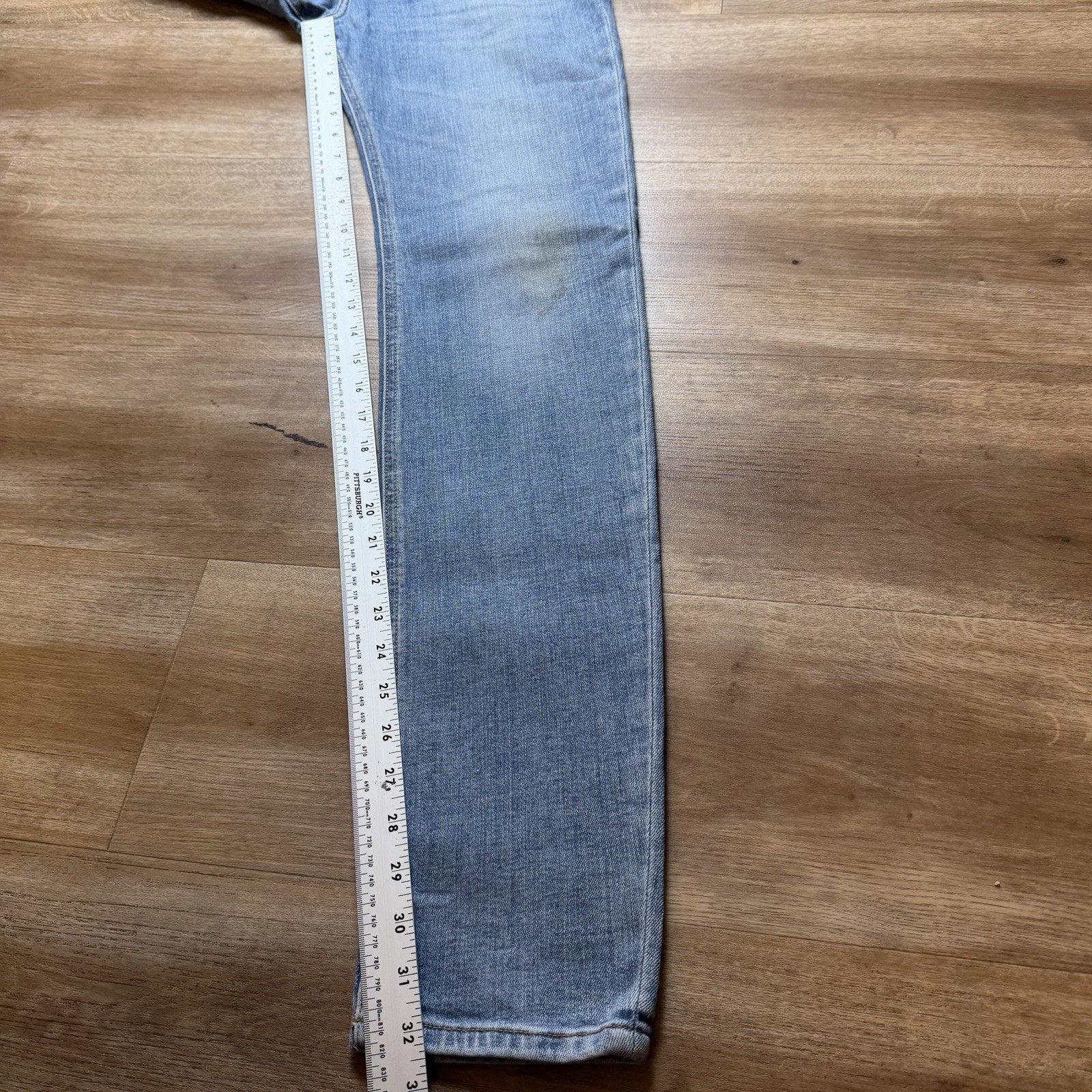 Diesel 1979 Sleenker Jeans Men 28×32 Blue Slim Skinny Stretch Light Wash 09C01