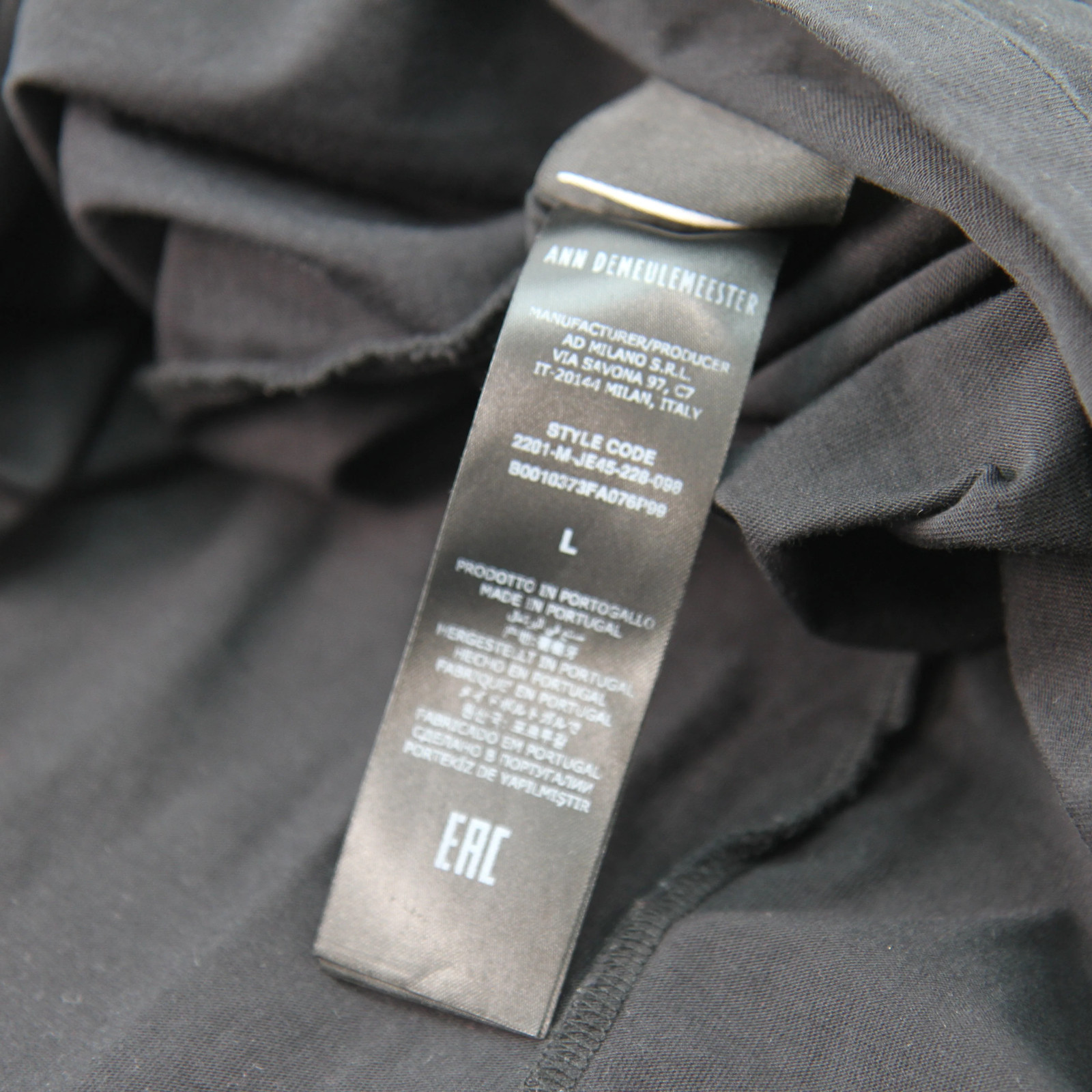 Ann Demeulemeester Womens Tee Shirt Large