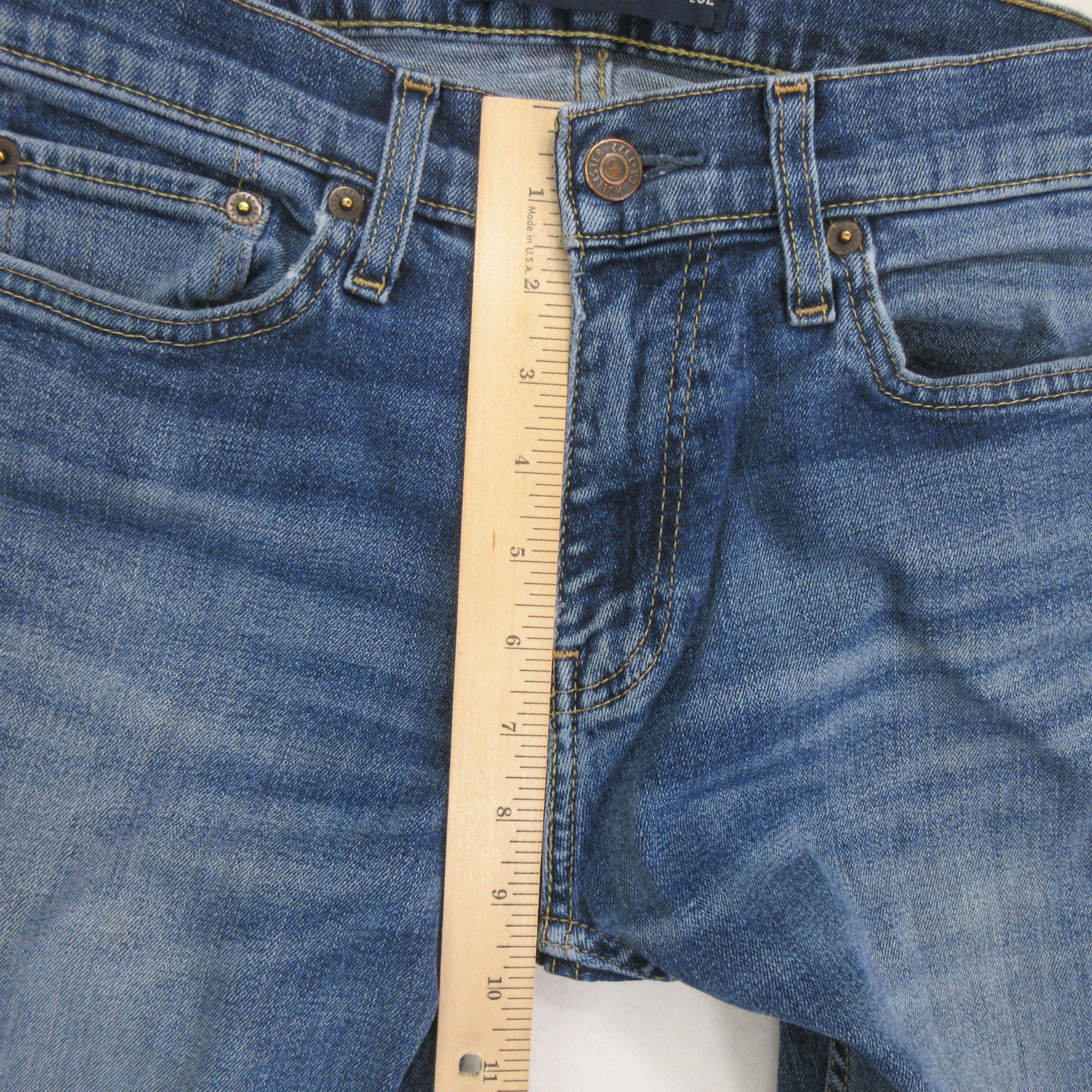 Hollister Men Jeans 29×32 Slim Straight Epic Flex Medium Wash Blue Stretch