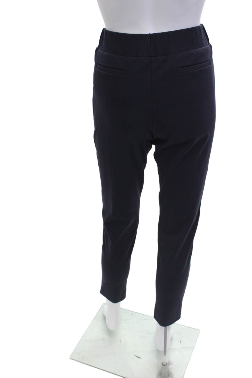 Rosso35 Womens Dark Blue Ankle Cropped Pants Size 44