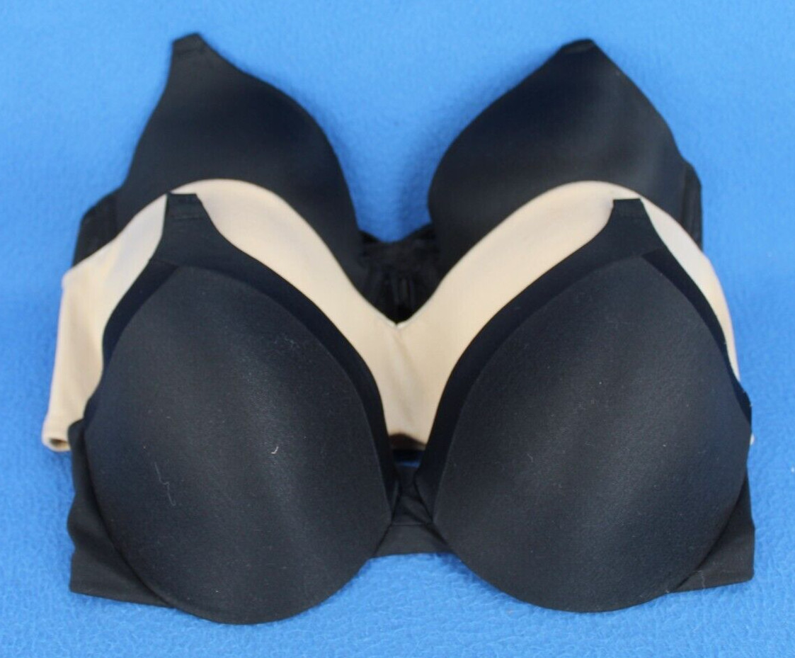 Maidenform Underwire Lined T-Shirt Bra Bundle Lot Size 34C #D8223