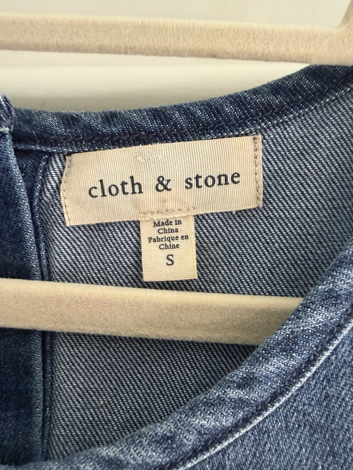 Anthrpologie Cloth & Stone Sleeveless Denim Tank, Size S