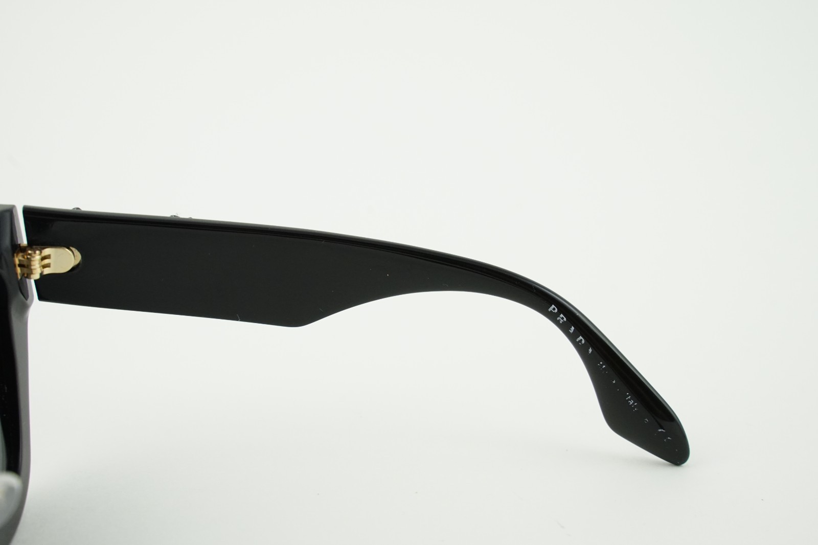 Prada SPR 10T Polished Black Black Crystal/Grey Sunglasses
