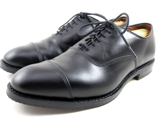 Allen Edmonds “PARK AVENUE” Cap-Toe Oxfords 8.5 E BLACK Comb Tap Sole (795N)