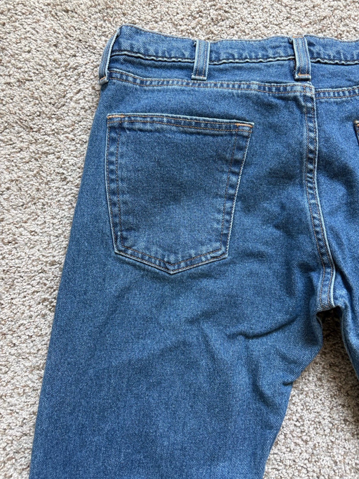 All American Clothing Co Jeans Mens 35×34 Slim Fit Medium Wash USA Made Mid Rise