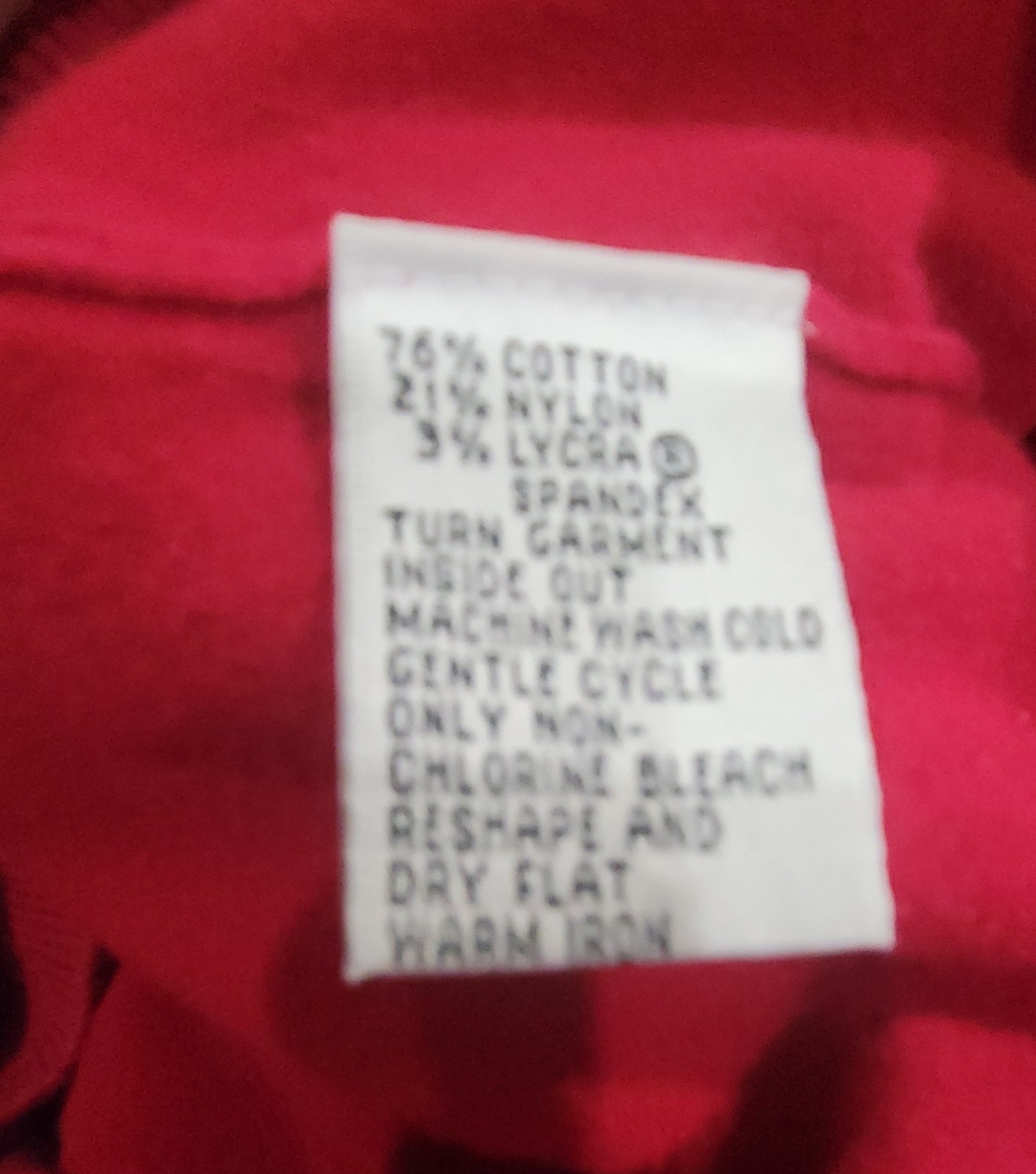 Talbots Red Cap Sleeve Pullover Cotton Blend Sweater Made In Hong Kong SZ M