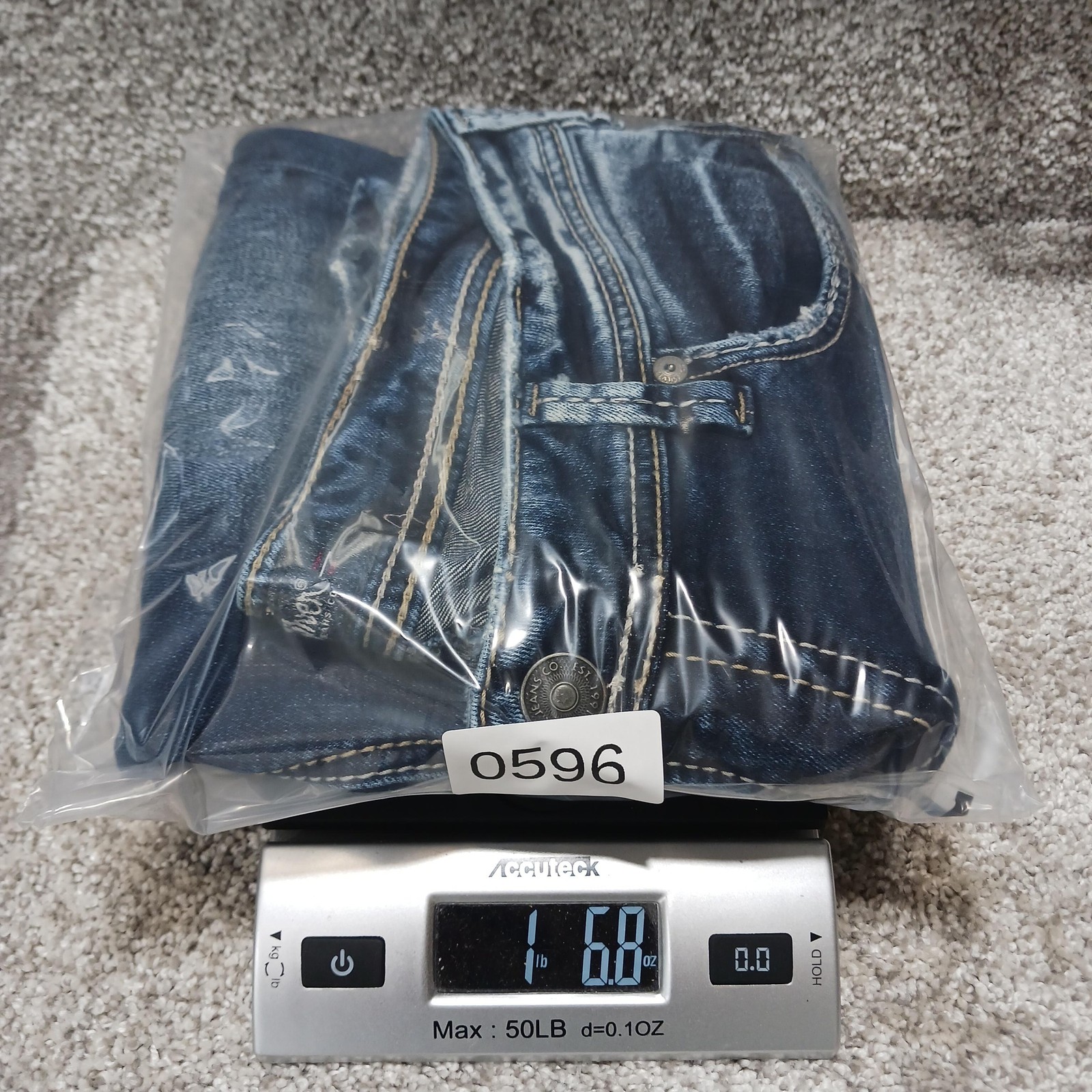 Silver Jeans Co Sam Boyfriend Jeans Womens W32 L27 Blue Distressed Stretch