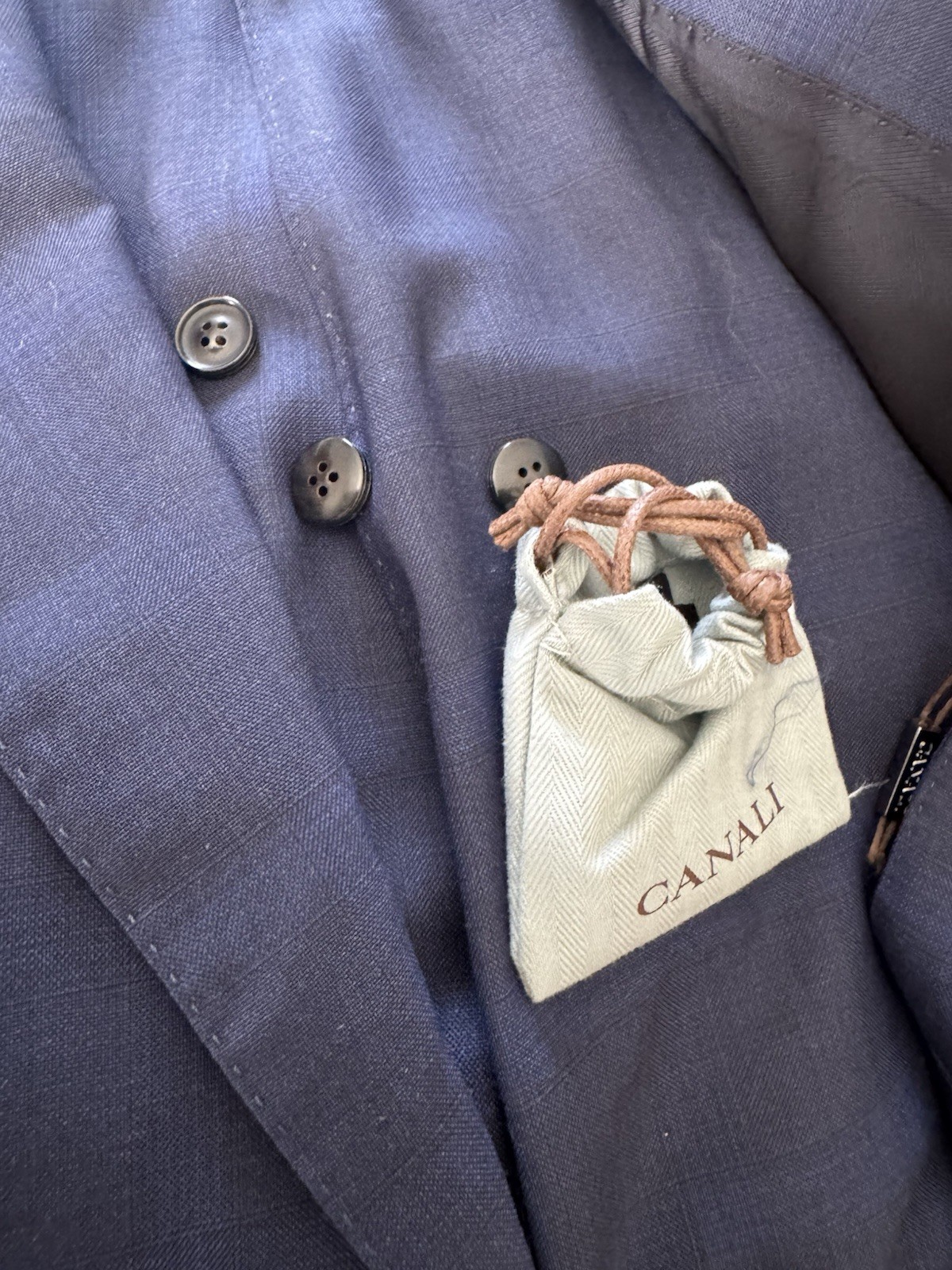 CANALI Dark Navy Windowpane Check Suit Super 160’s EU 58/US 46R MSRP $2495