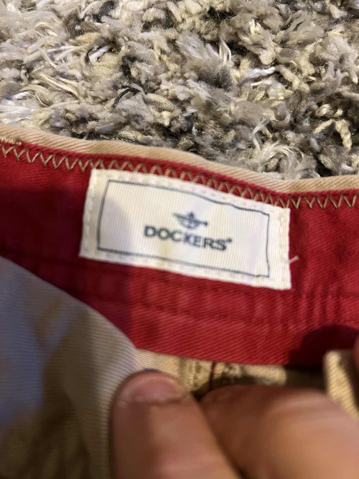 Dockers Ultimate Cargo Men’s Pants 33 Beige Twill Flat Front Straight Leg