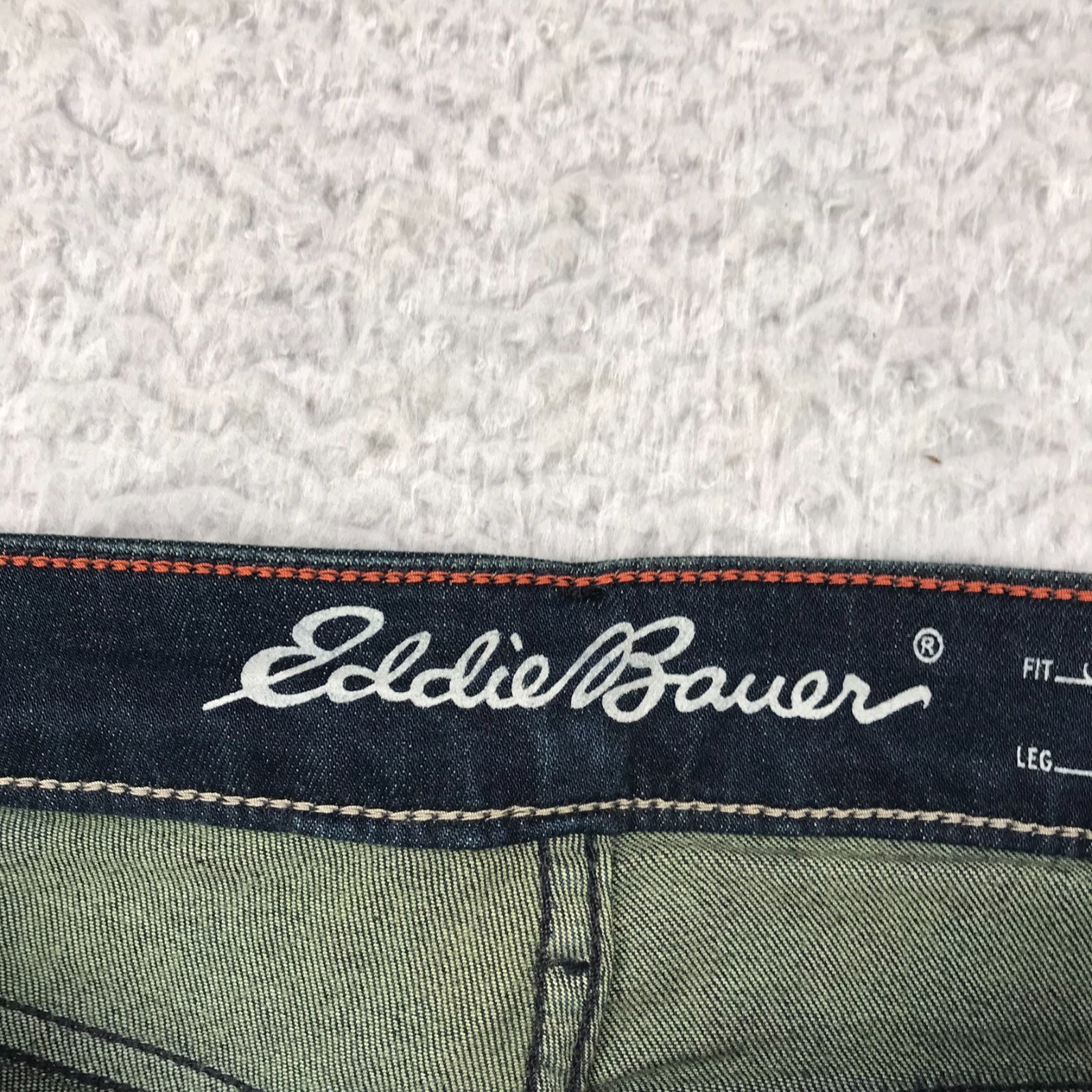 Eddie Bauer Jeans Womens 12 (33×27) Blue Slightly Curvy Skinny Stretch Denim NEW