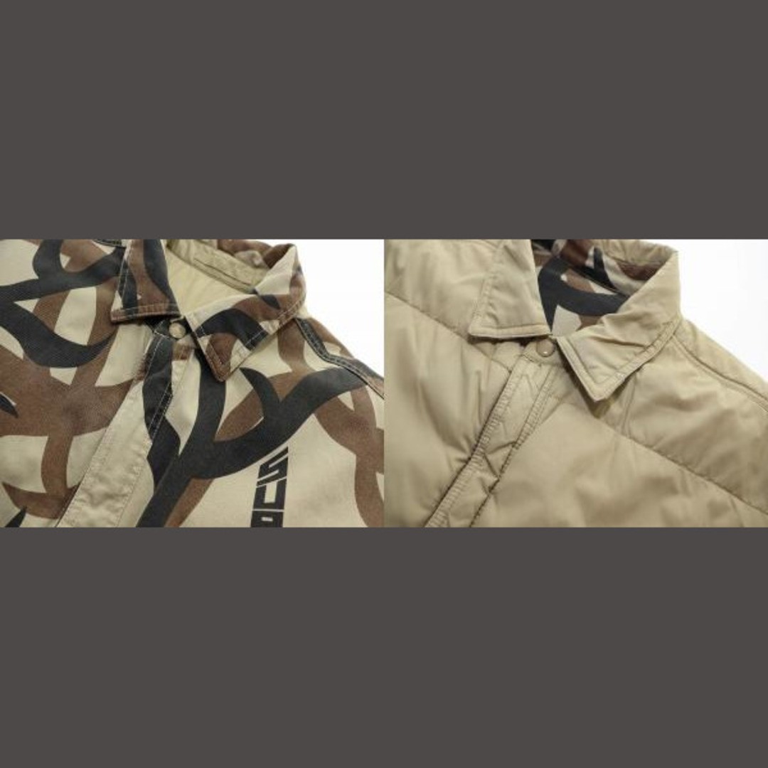 Supreme 19aw Reversible Puppy Work Jacket M Tribal Pattern Beige 【Brand Used b4d
