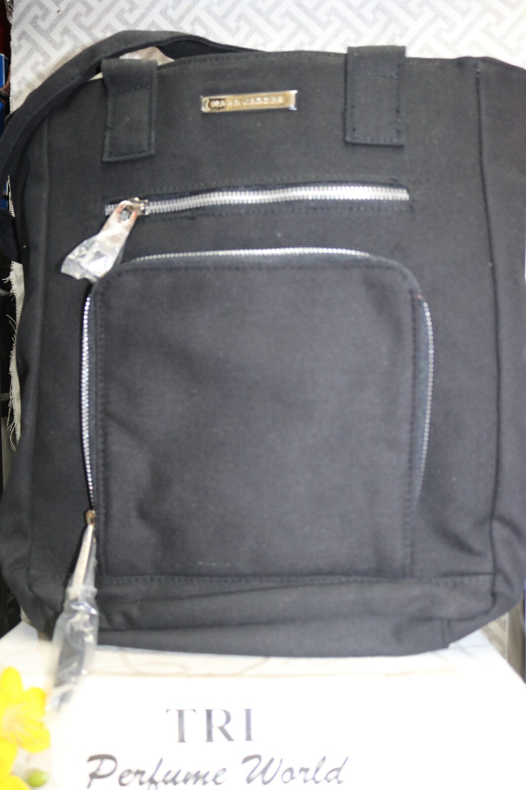 MARC JACOBS Black Shoulder Bag Tote 13 inches height x11 x 4