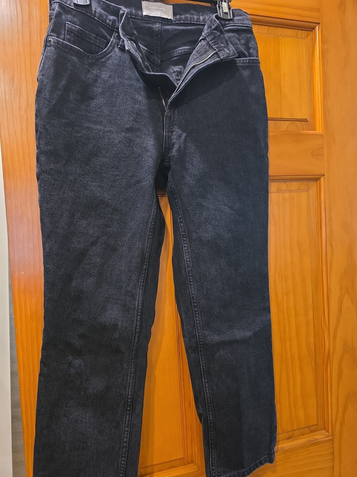 Everlane The Original Cheeky Jean Womens Size 27 Crop Black Organic Cotton