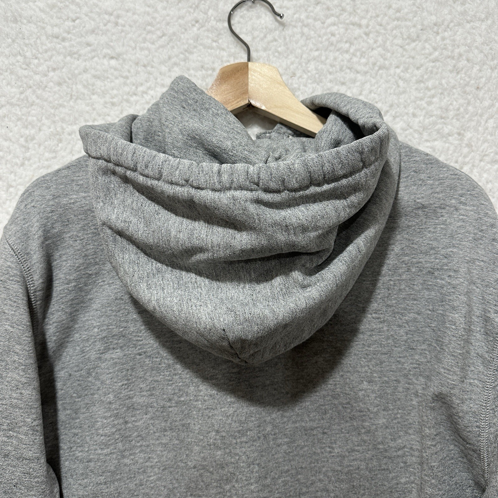 J.Crew Outerwear Fleece Hoodie Gray Deck Hook Heavyweight Sweater Size Large