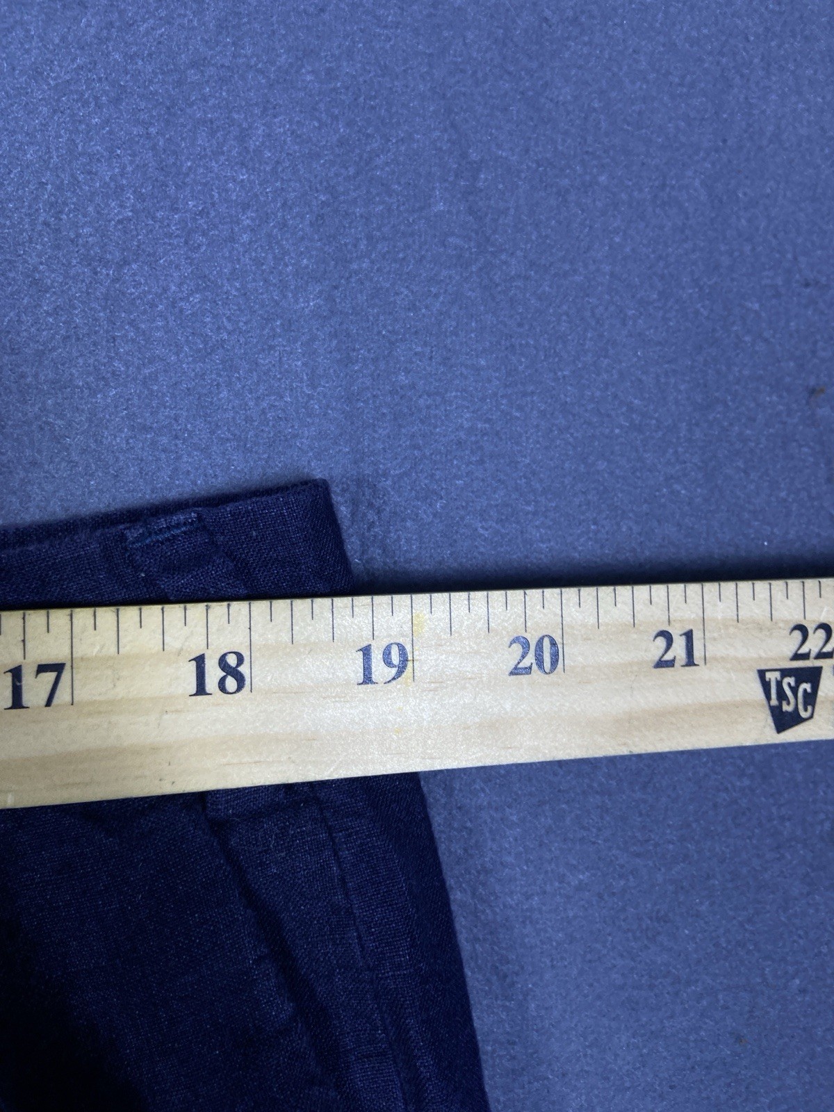 Nautica Rigger Linen Mens 38×32 (Measures 31) Navy Blue Pleated Pants Nautical
