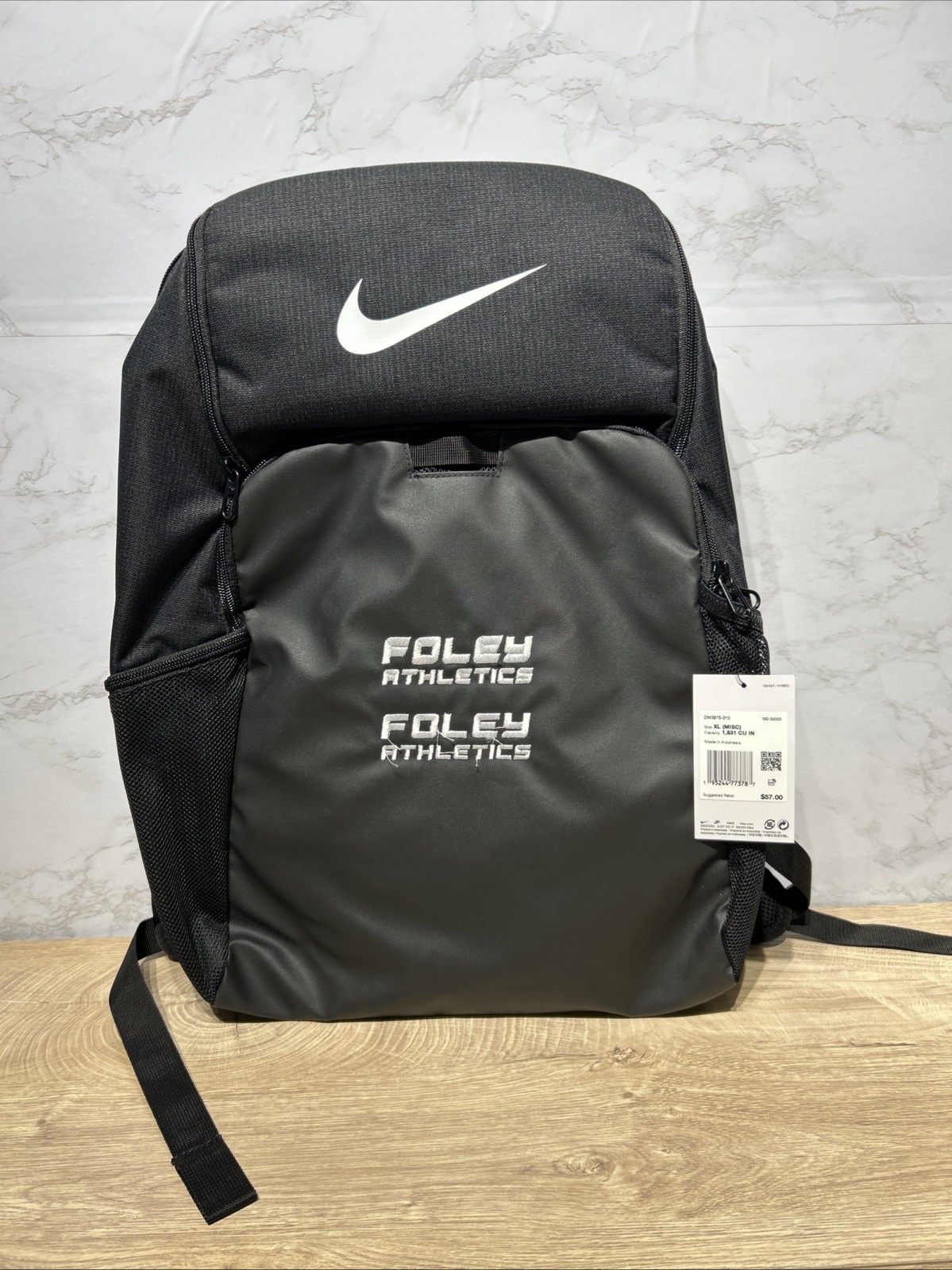 Nike Brasilia XL 9.5 Team Sports School Backpack Celestine Black DM3975-010 New