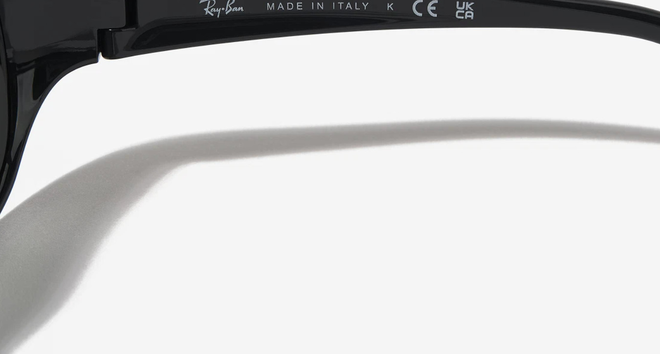 Ray-Ban DADDY-O II Polished Black Frame Green Classic G-15 Lenses