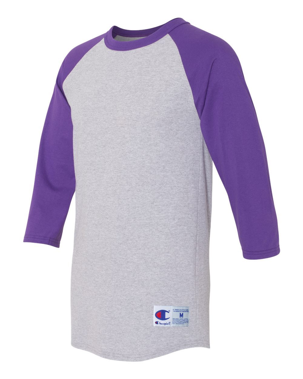 Champion Men’s Adult Raglan Baseball T-Shirt 3/4 sleeves T-137