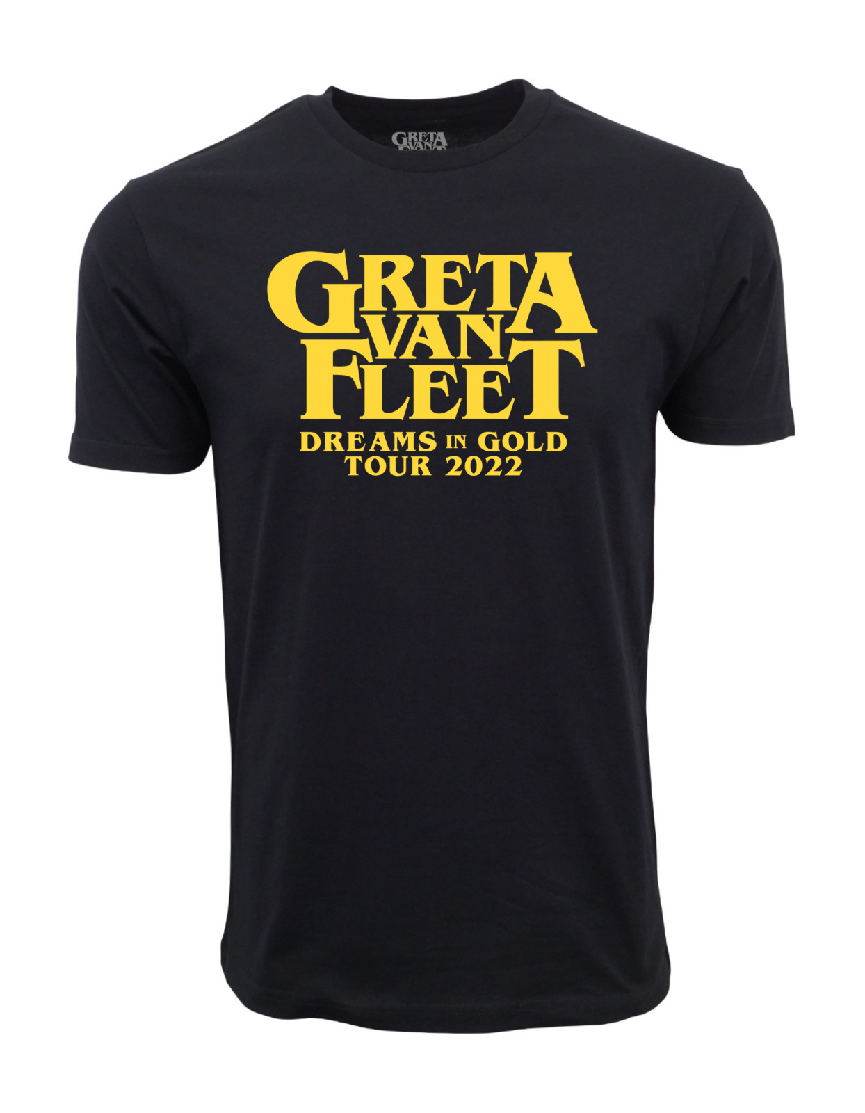 GRETA VAN FLEET DREAMS IN GOLD TOUR 2022 GRAPHIC T SHIRT