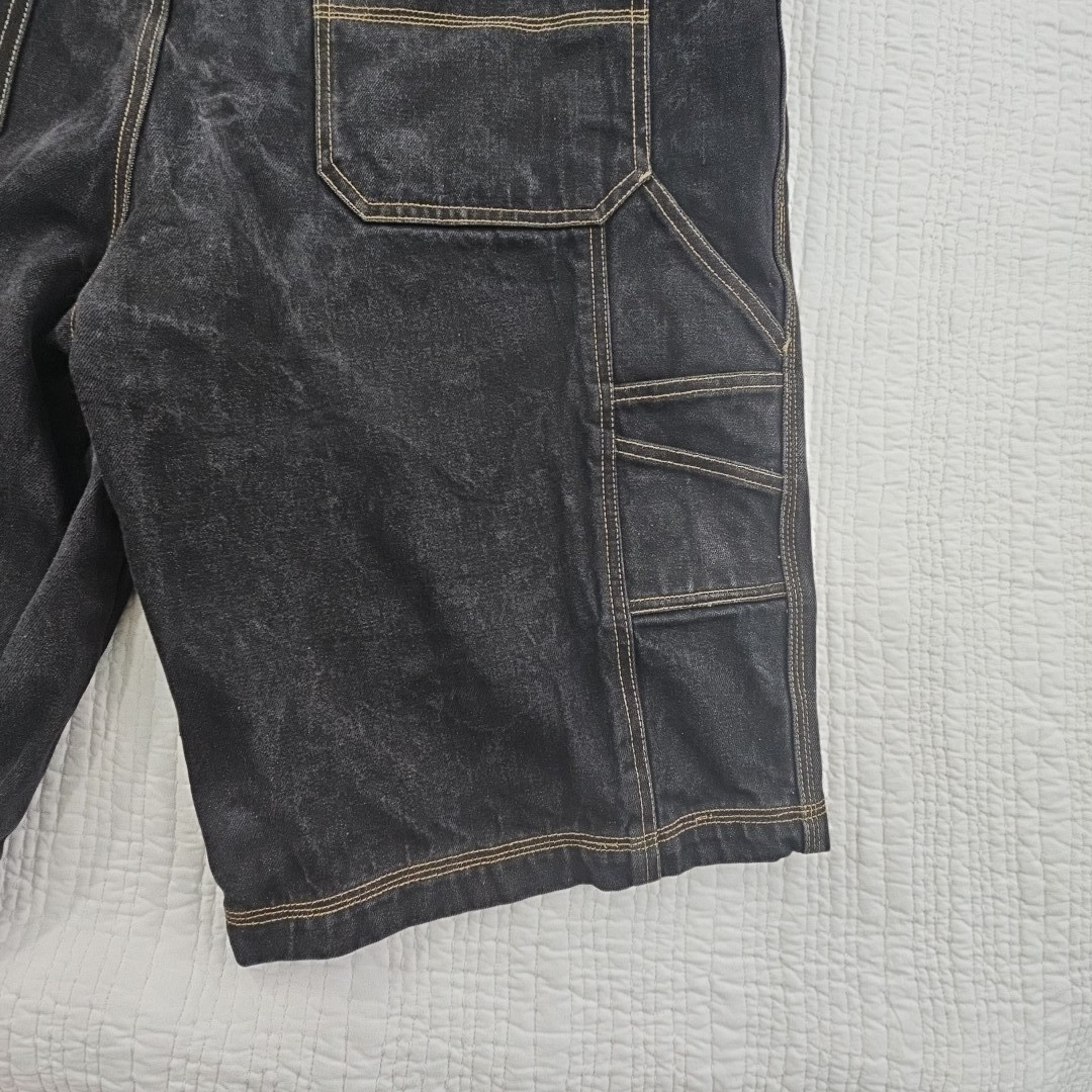 GodBody Denim Carpenter Shorts Men’s 42 Black 13.5″ Inseam EUC Made in Russia