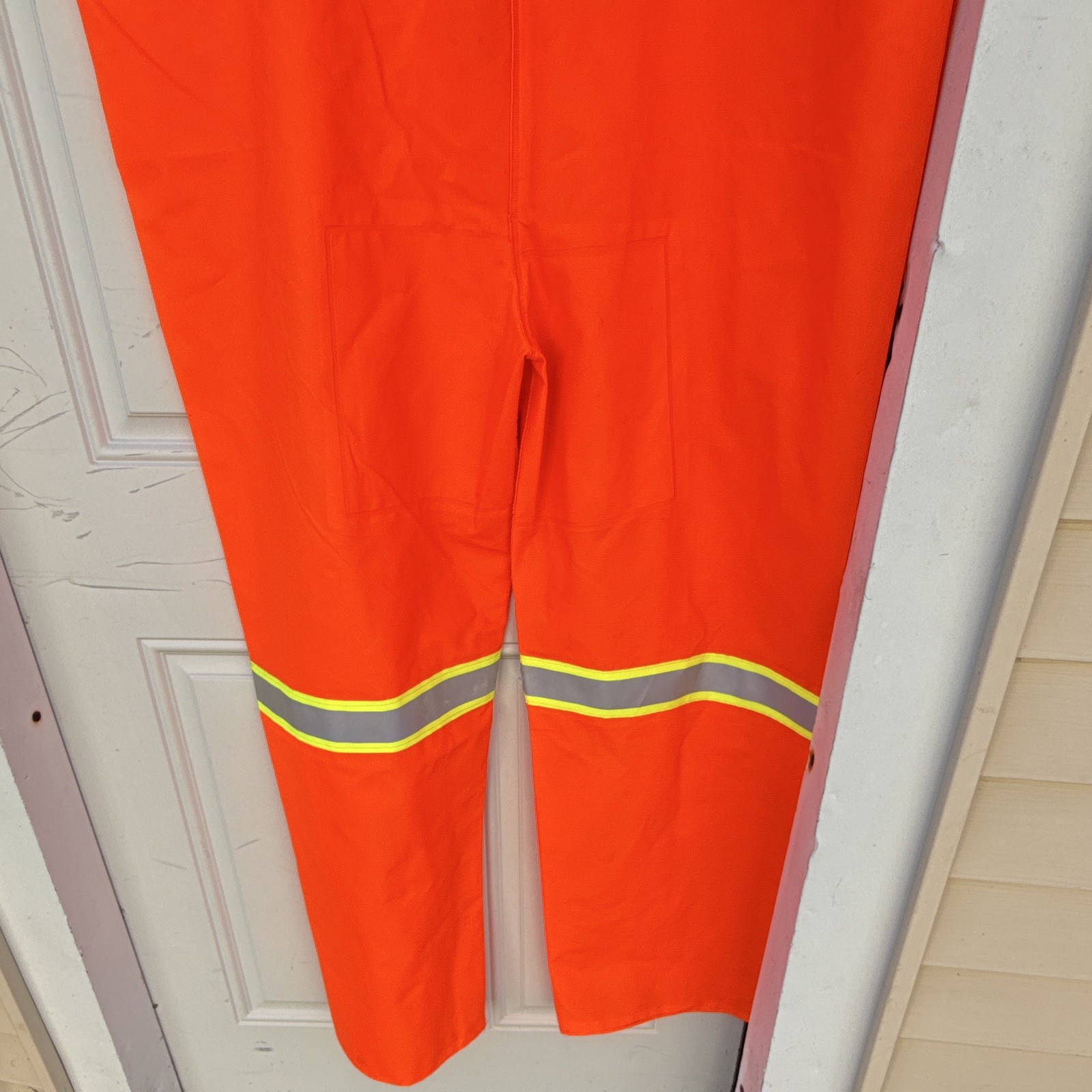 MCR Safety 2013R Hi-Vis Reflective Orange Bib Overalls XL ANSI/ISEAClassE sizeXL