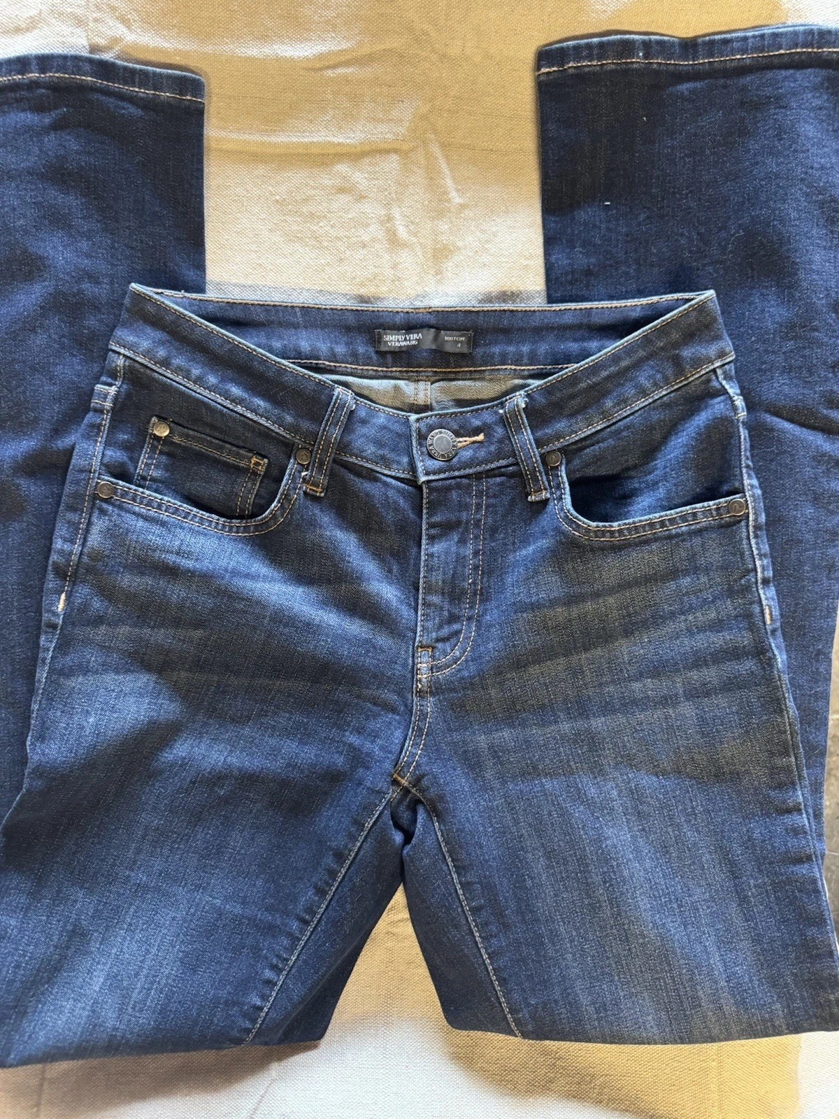 Women’s Vera Wang Jeans, Bootcut, Size 4