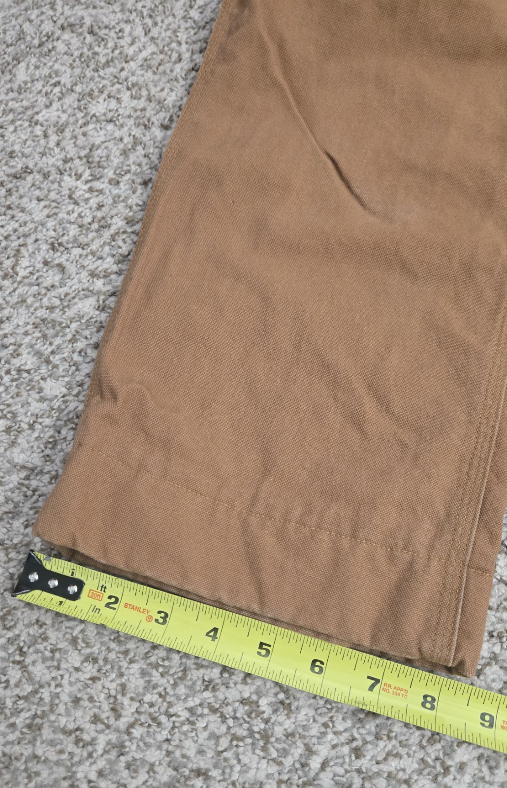 CARHARTT Youth Flannel Lined Canvas Pants Size 16 Inseam 21″ School Outdoors