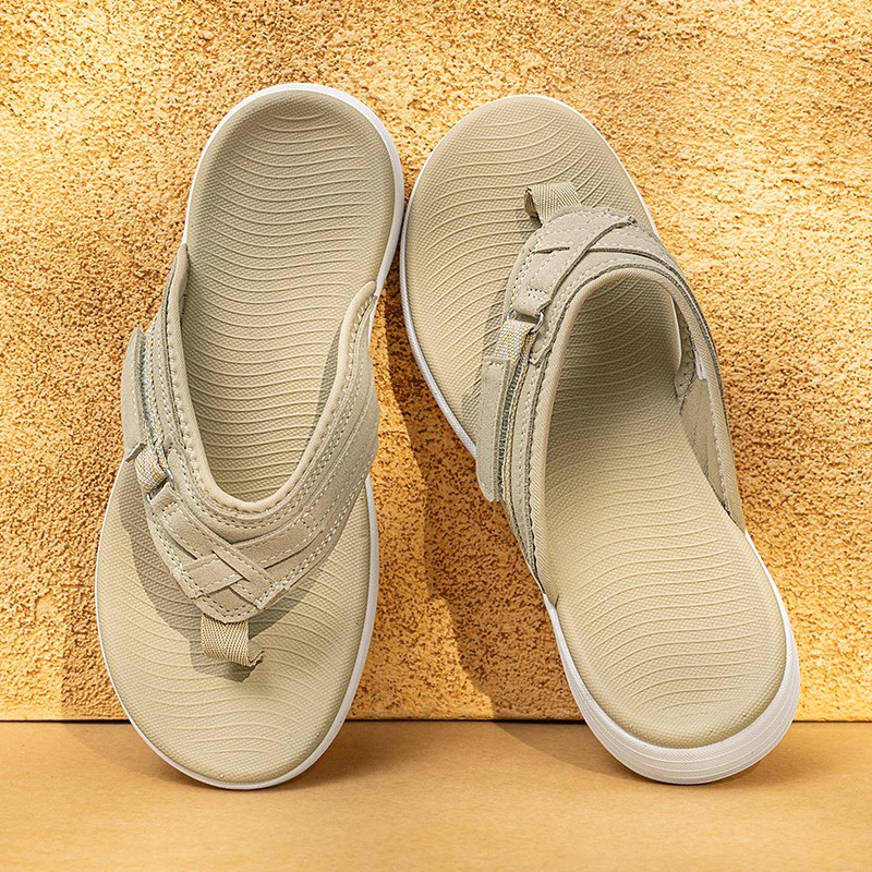 Women Summer Flip Flops With Arch Support Air Cushion Beach Walking Sandals US