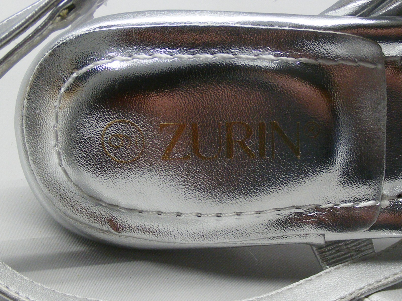 Zurin Silver Strappy Heels Size 9 M Sandals Square Open Toe Dress Wedding Party