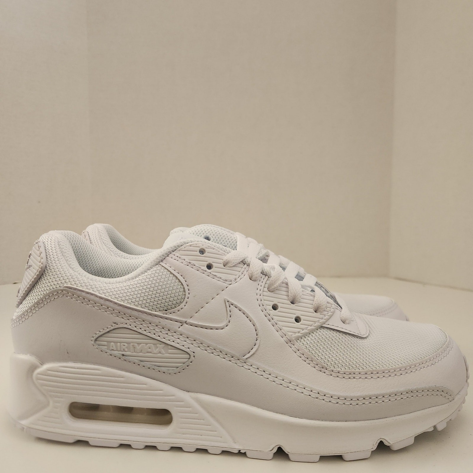 Nike Air Max 90, Men’s Running Shoes, White White Wolf Grey, 8 US