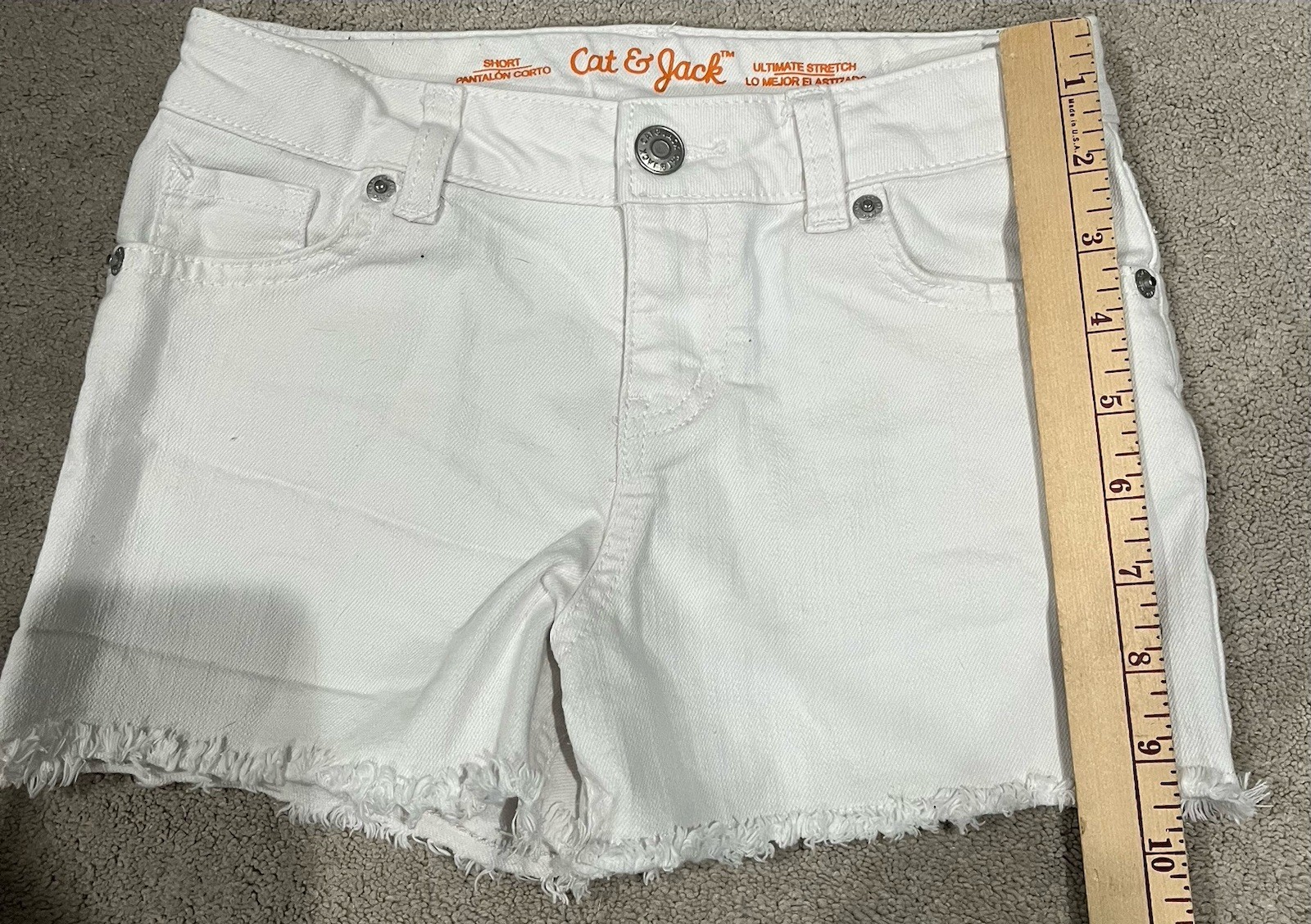 Youth kids Jean cut off shorts 7-8 multiple colors lot of four